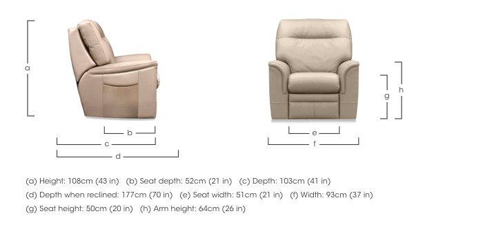 Hudson 23 Leather Lift and Rise Chair in  on Furniture Village