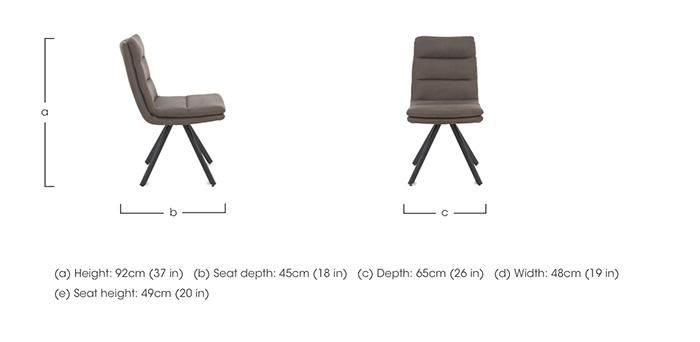 Njord Pair of Dining Chairs in  on Furniture Village