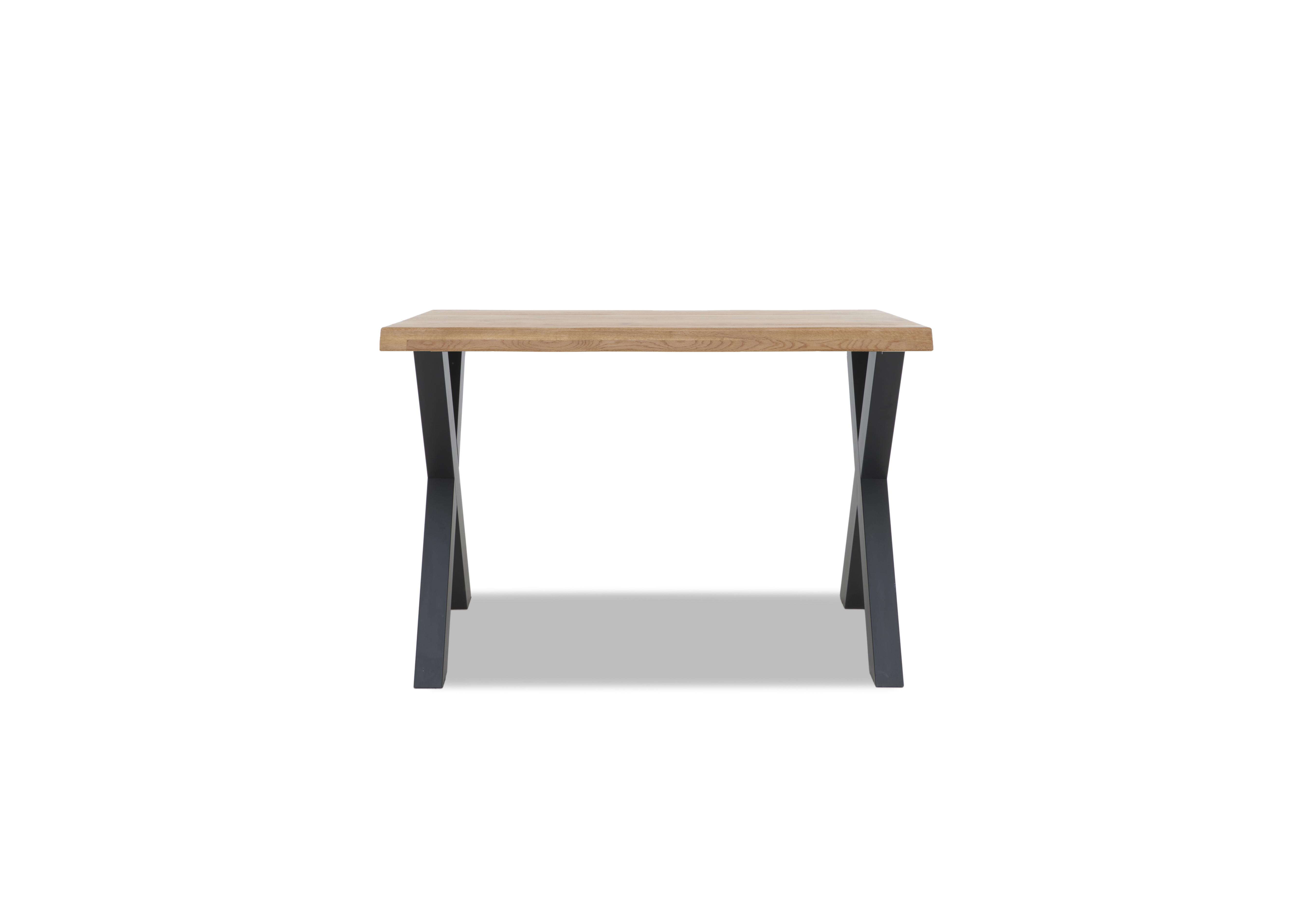 Compact Terra Raw Edge Bar Table with X-Shaped Legs in 01 Oiled on Furniture Village