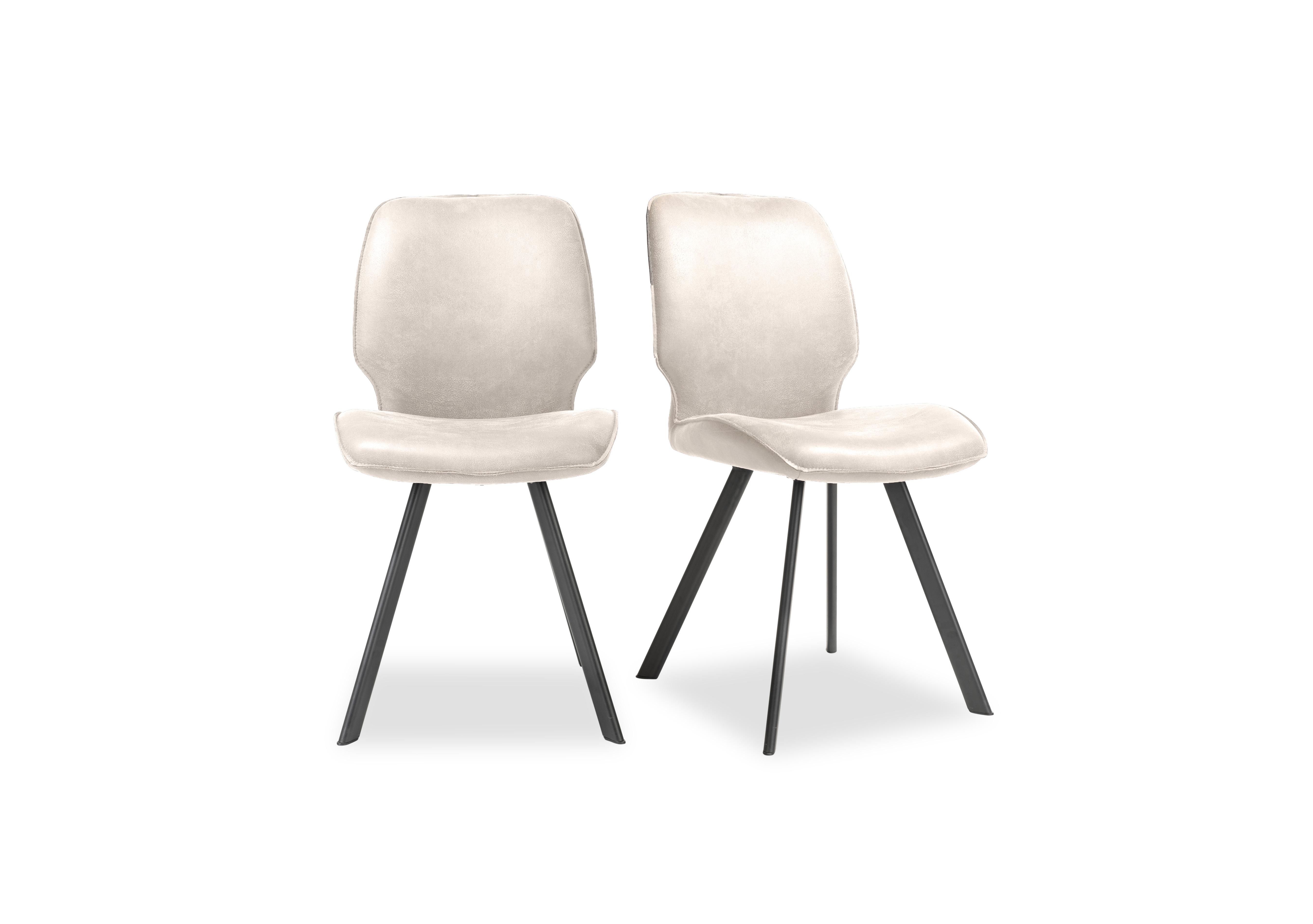 Montreal Semmi Pair of Dining Chairs in Kiezel on Furniture Village