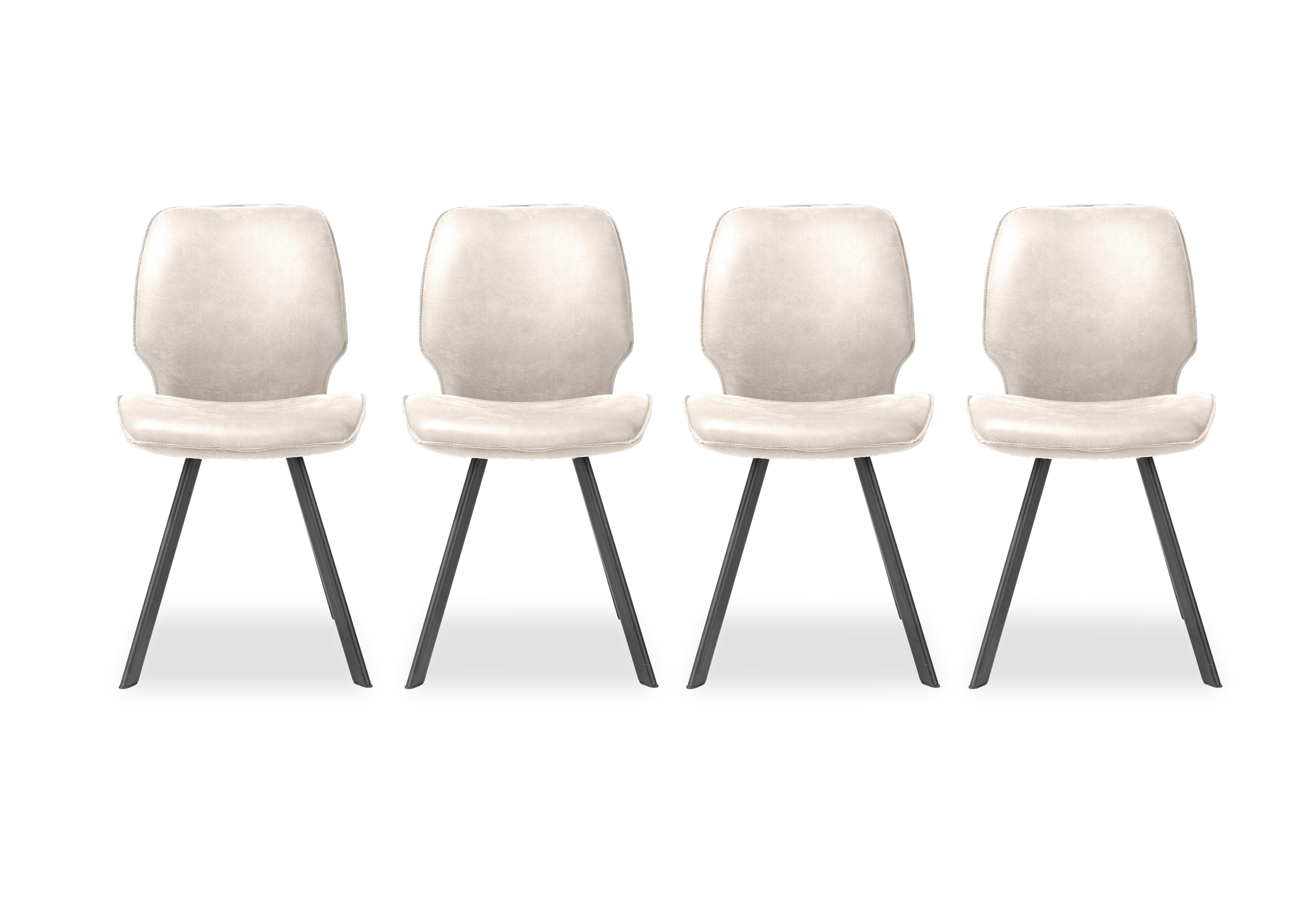 Montreal Semmi Set of 4 Dining Chairs in Kiezel on Furniture Village
