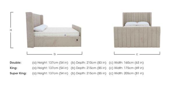 Eira High Foot End Electric Ottoman Bed Frame in  on Furniture Village