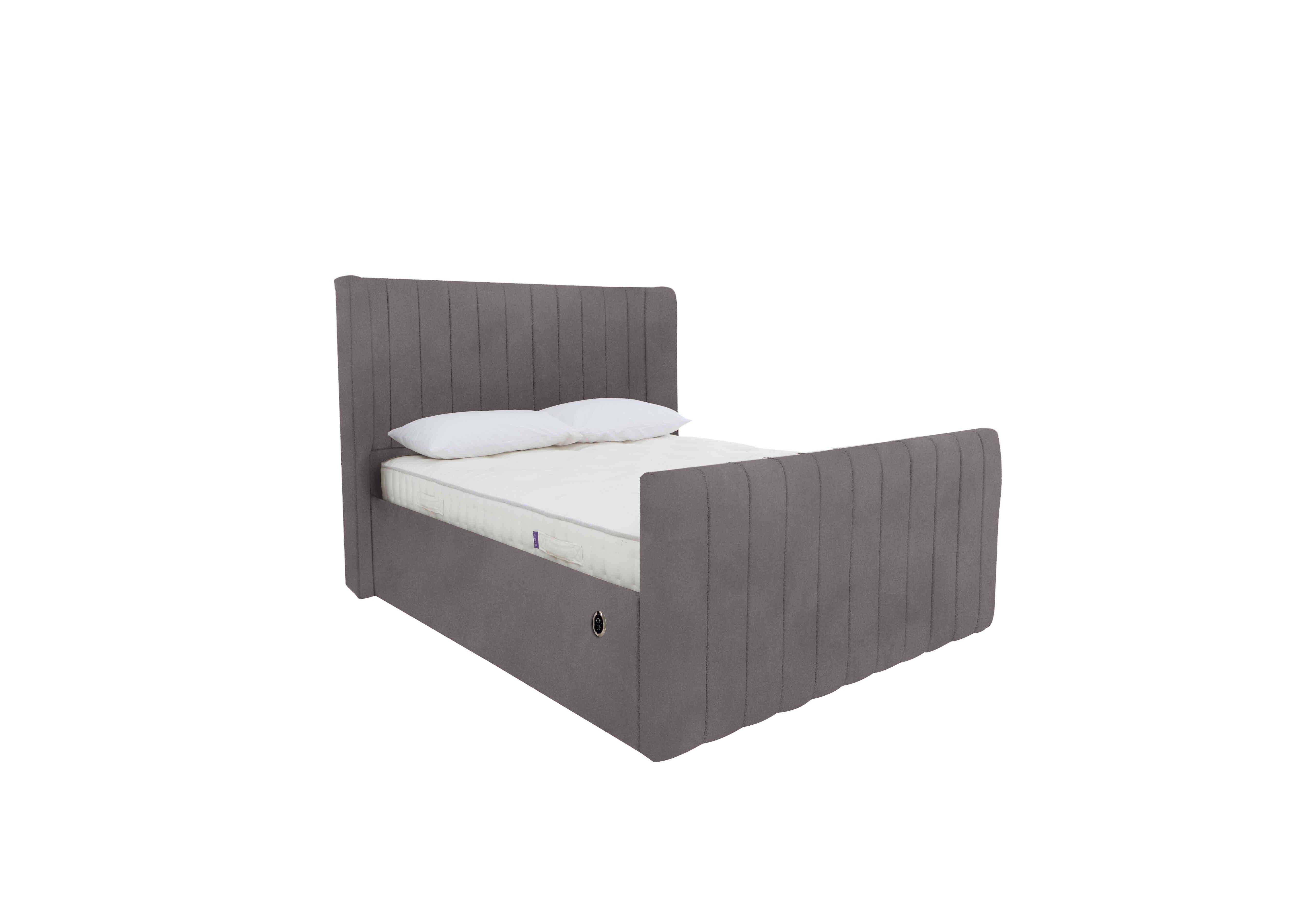 Eira High Foot End Electric Ottoman Bed Frame in Sanderson Storm on Furniture Village