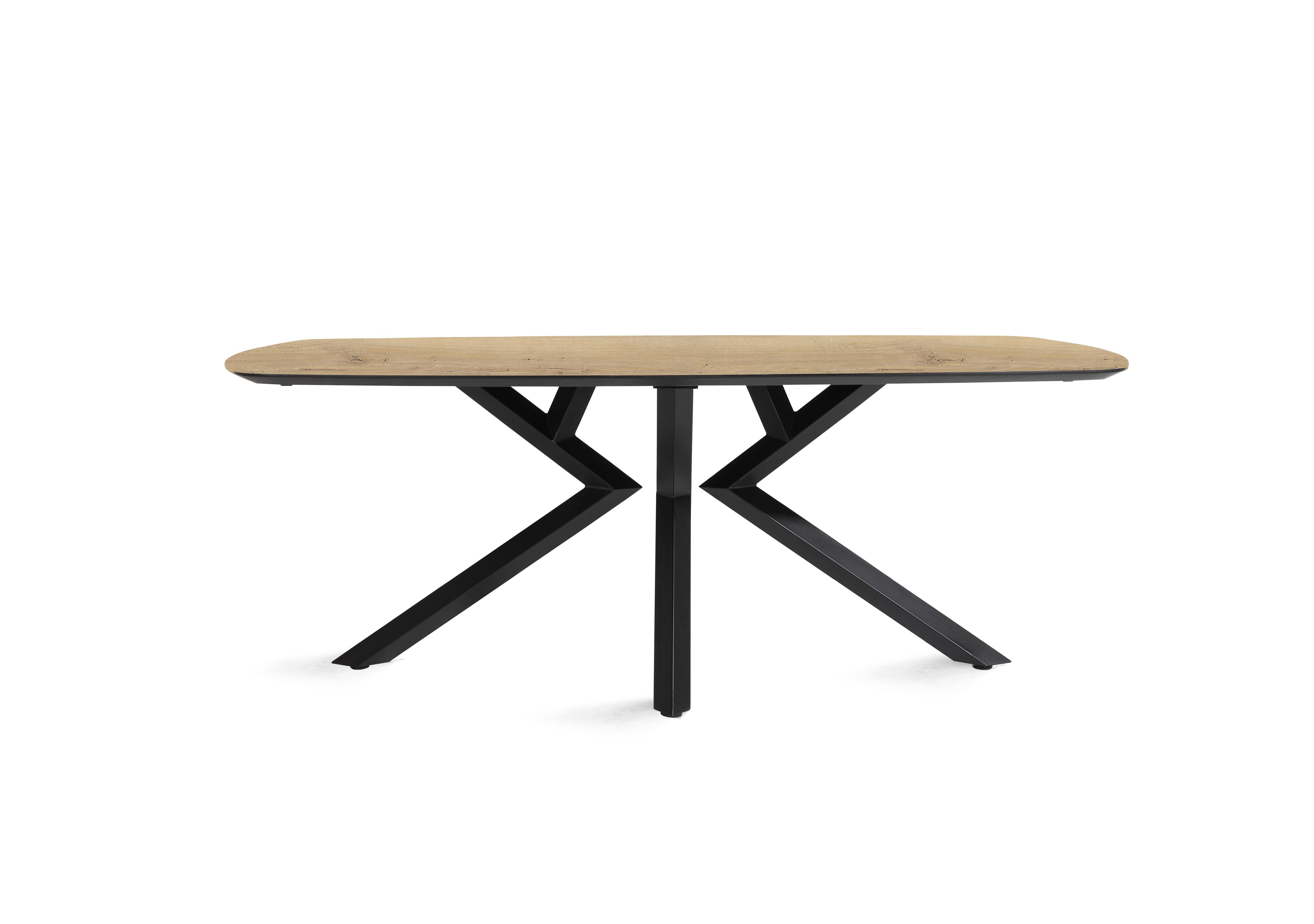 Toronto Fixed Dining Table in Oak on Furniture Village