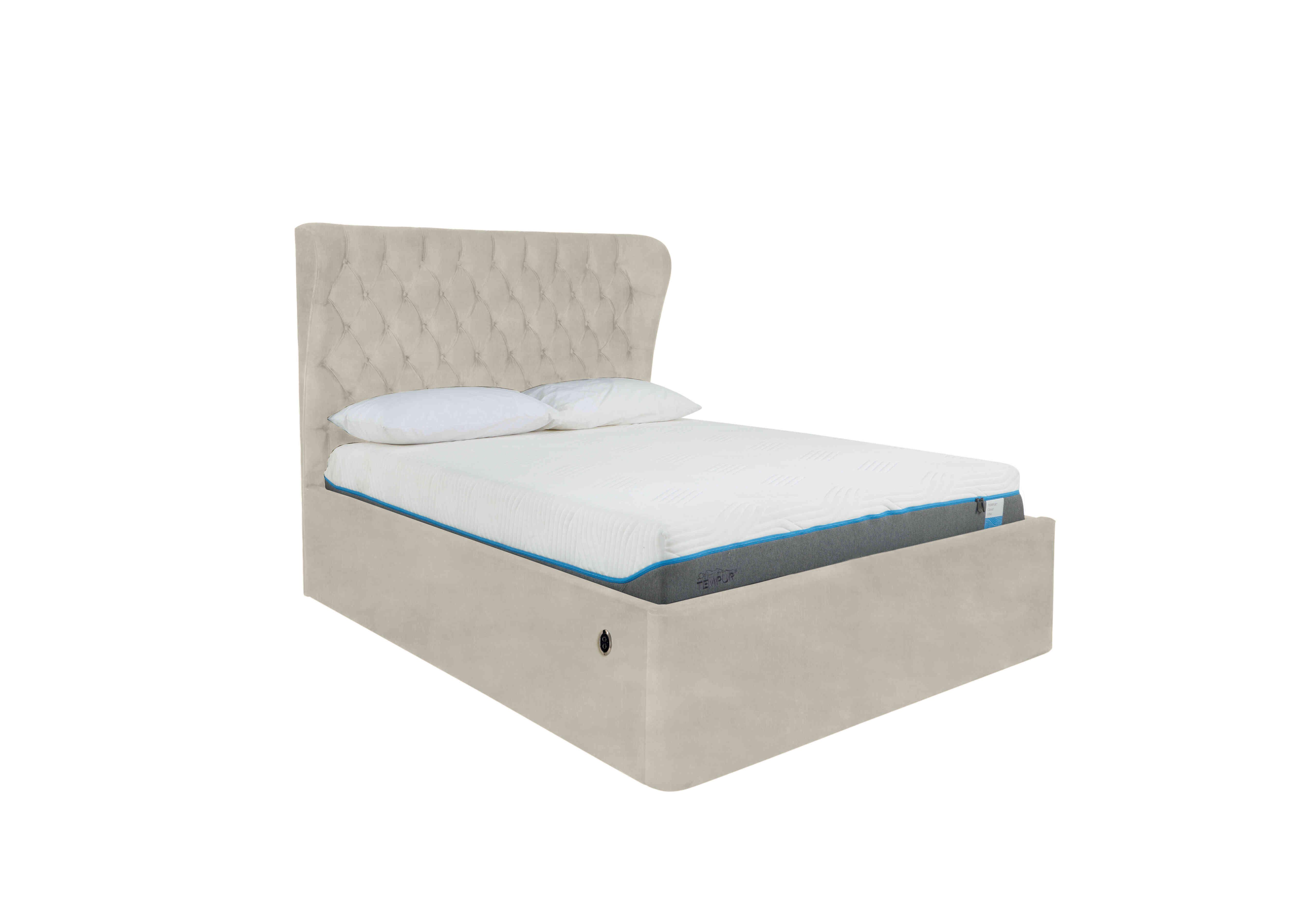 Kendall Electric Ottoman Bed Frame in Savannah Almond on Furniture Village