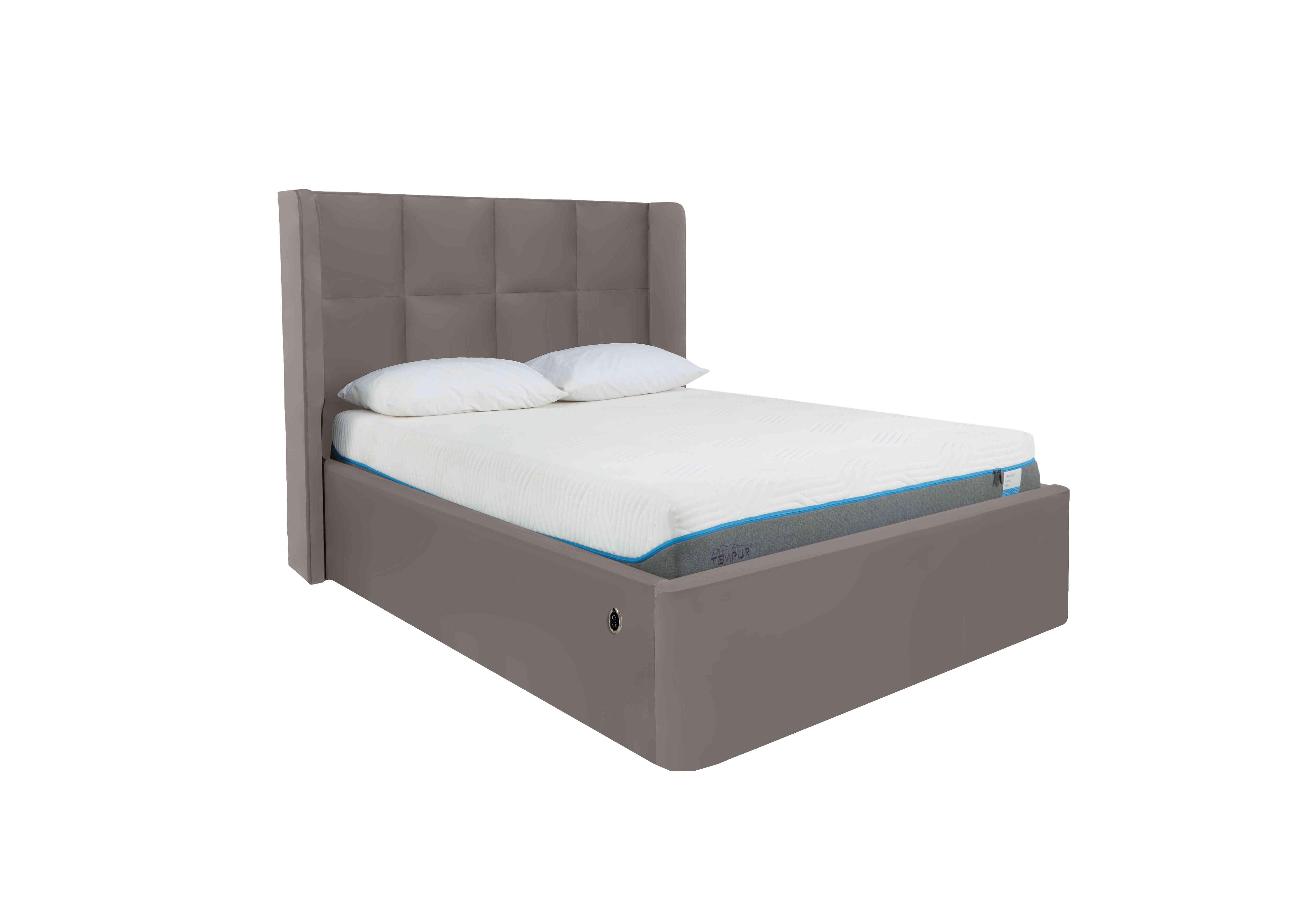 Shiva Electric Ottoman Bed Frame in Sanderson Potters Clay on Furniture Village