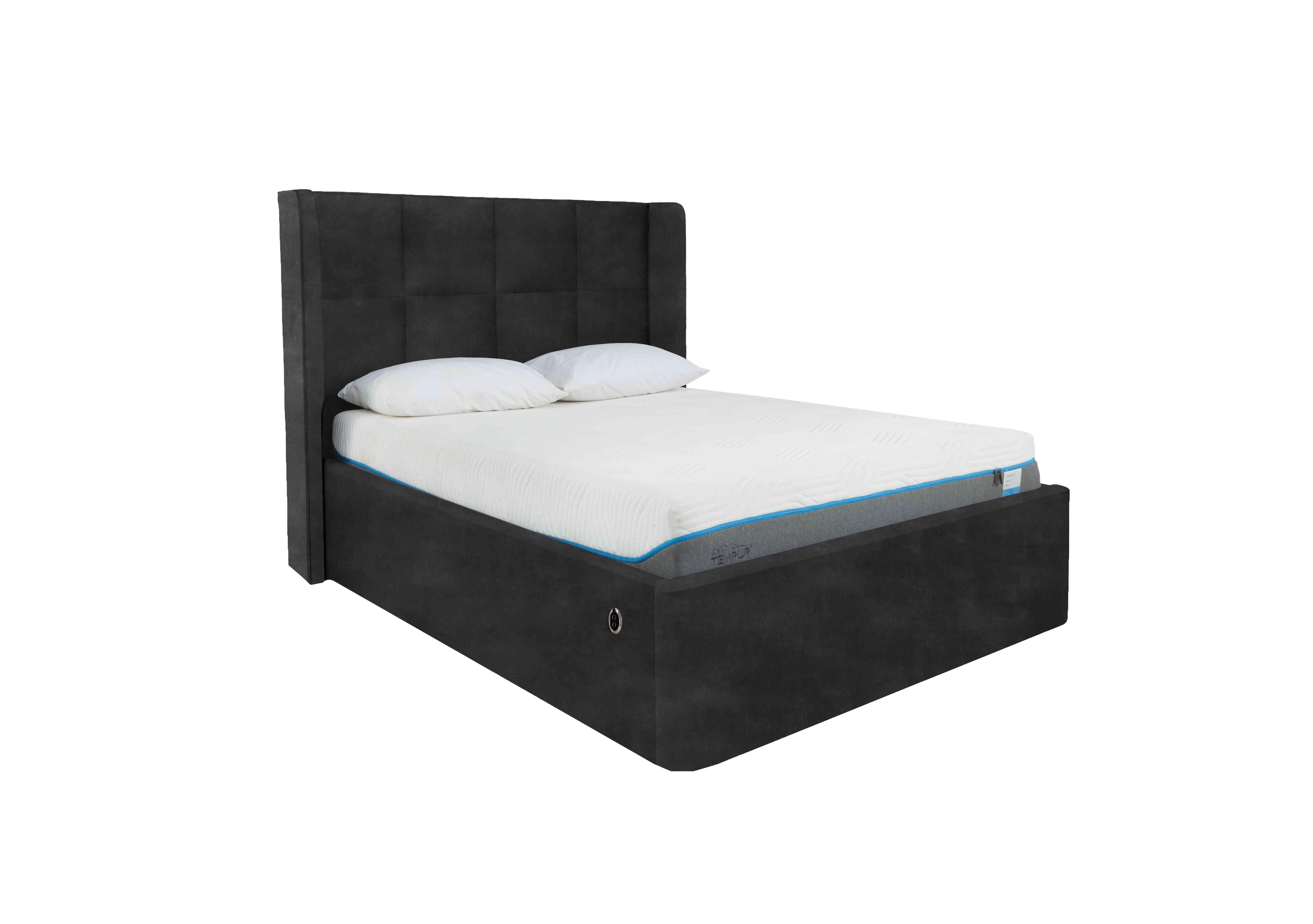 Shiva Electric Ottoman Bed Frame in Savannah Coal on Furniture Village