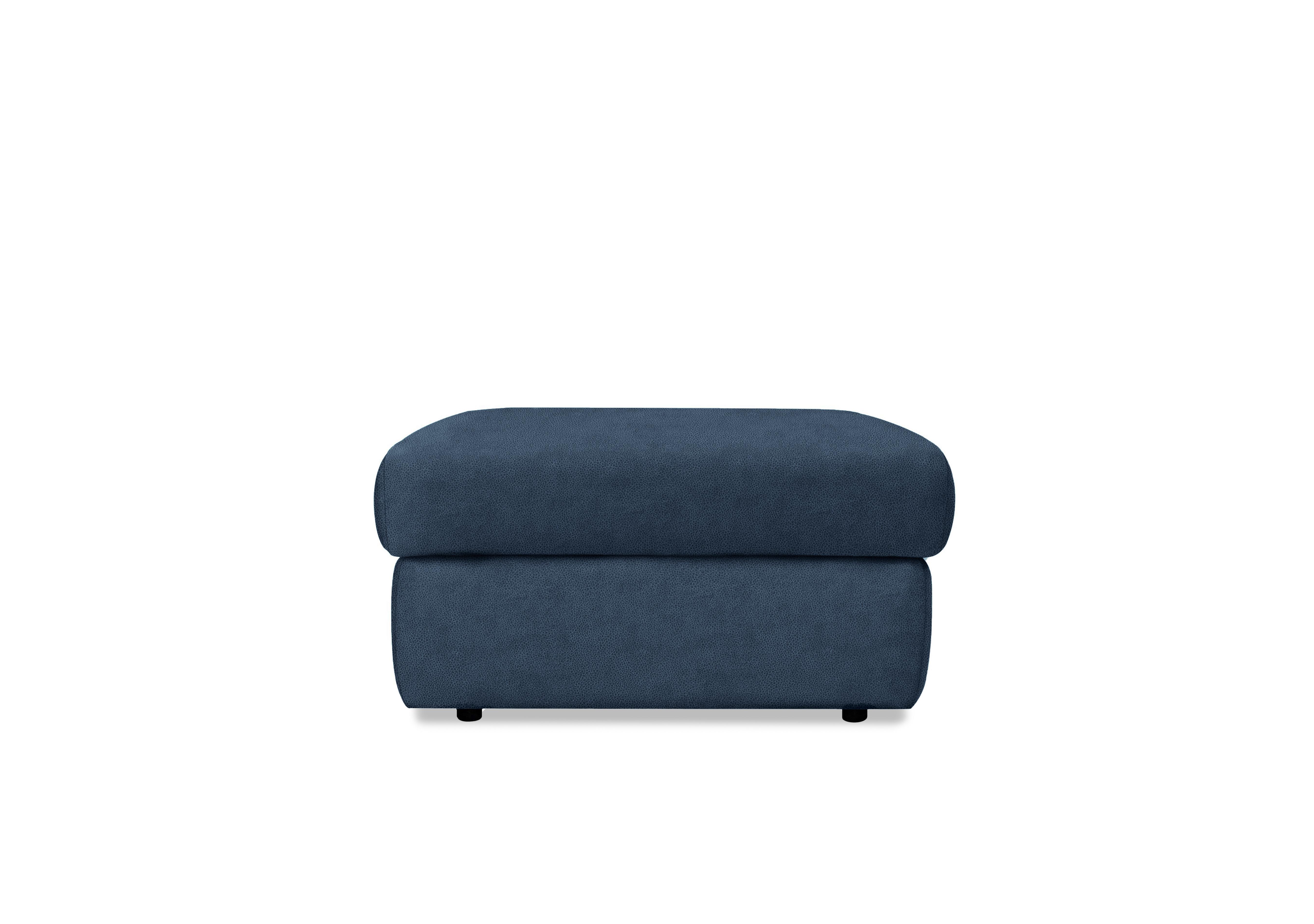 Thornbury Fabric Storage Footstool in A125 Stingray Indigo on Furniture Village