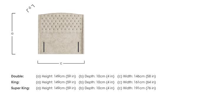 Pavilion Floor Standing Headboard in  on Furniture Village