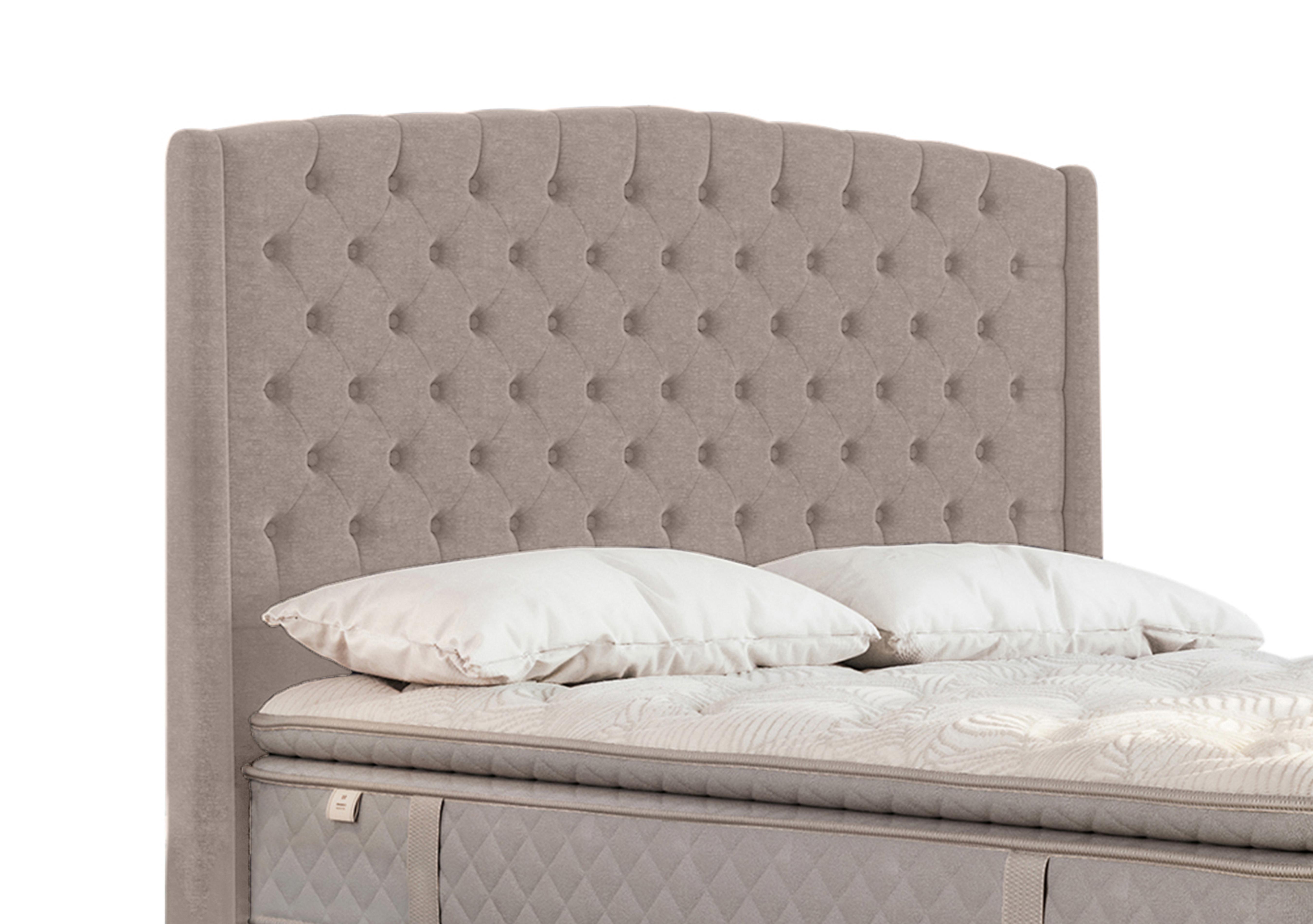 Pavilion Floor Standing Headboard in Wool Latte on Furniture Village