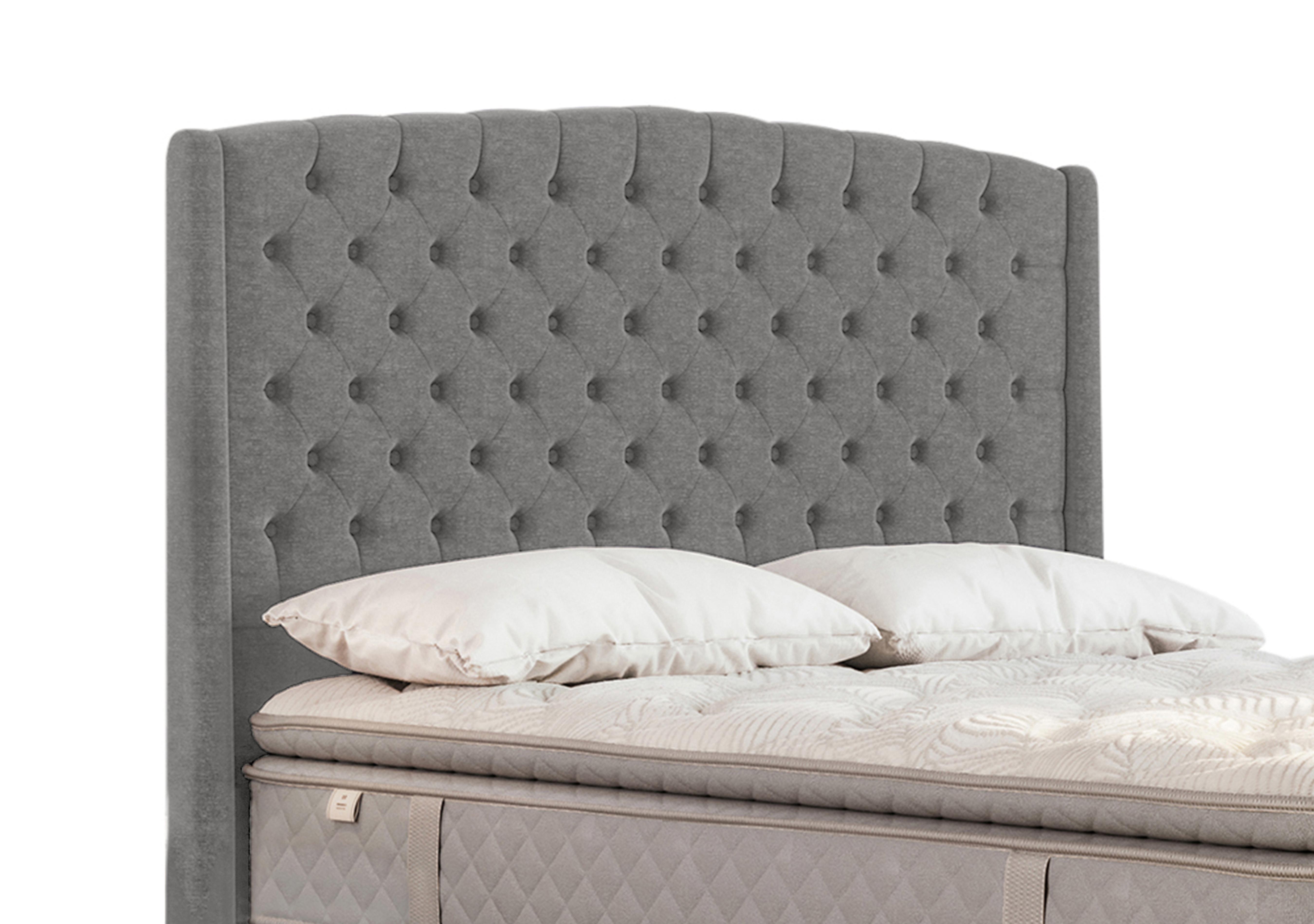 Pavilion Floor Standing Headboard in Wool Silver Fox on Furniture Village
