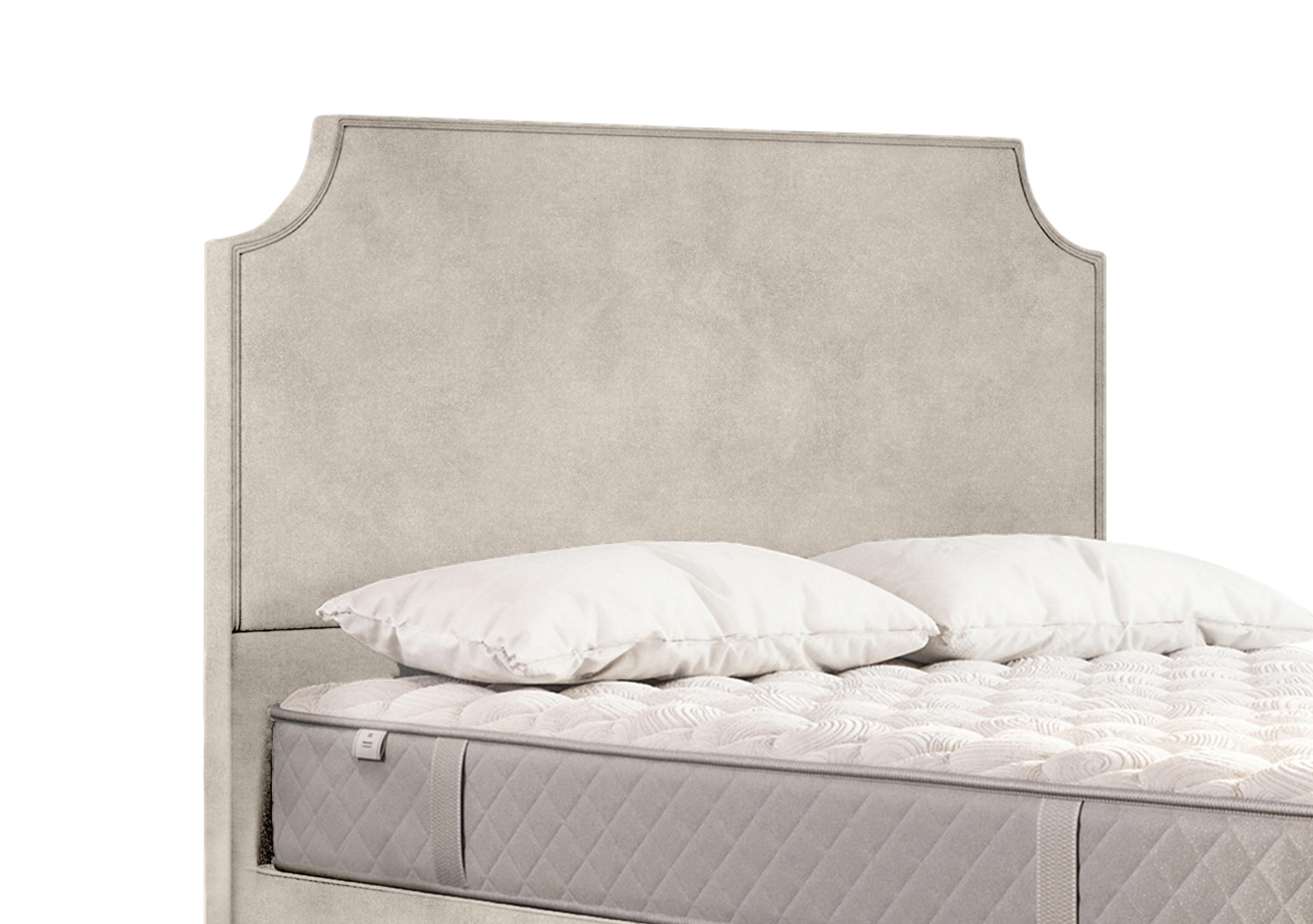 Tate Floor Standing Headboard in Velvet Dove on Furniture Village