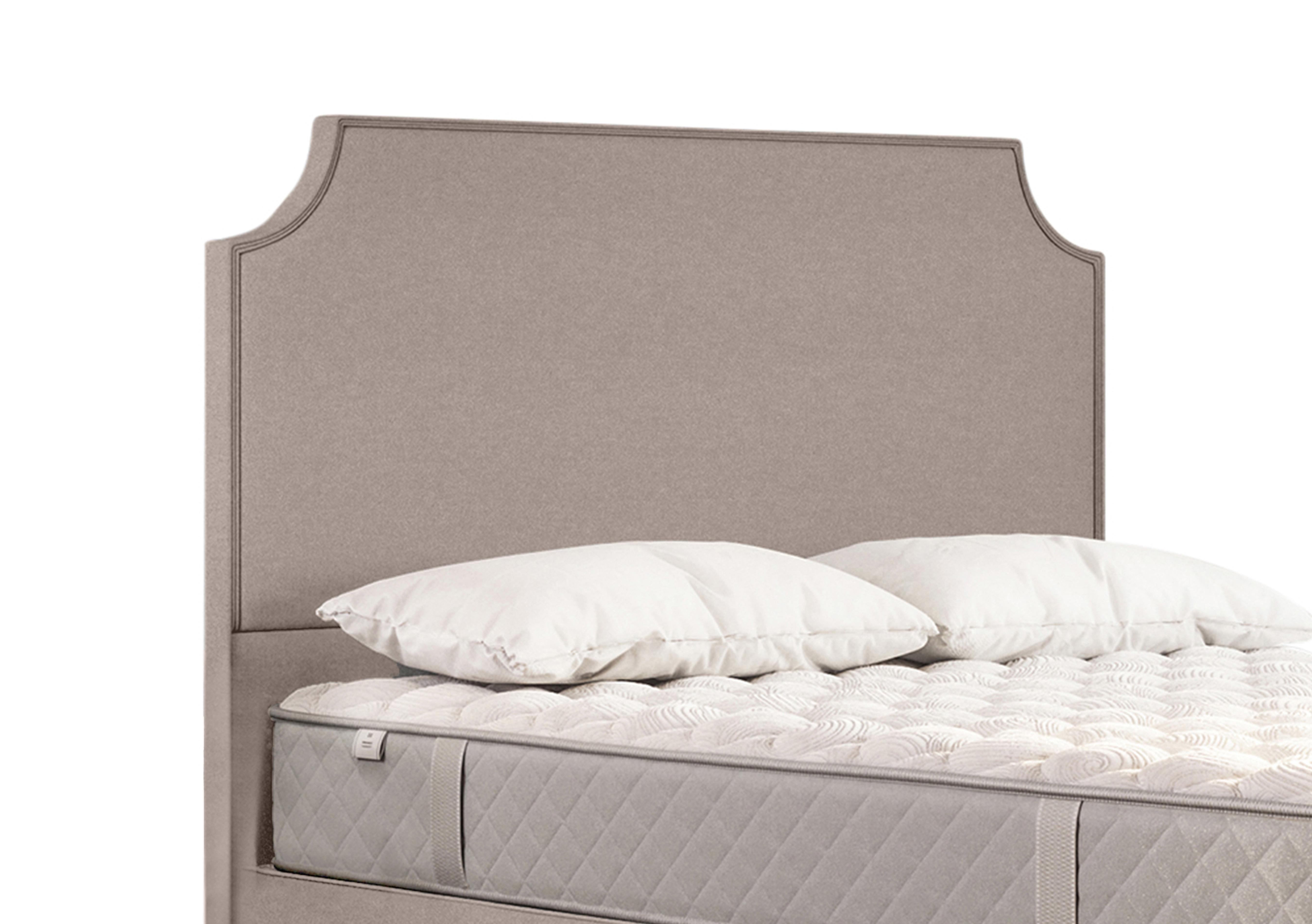 Tate Floor Standing Headboard in Wool Latte on Furniture Village