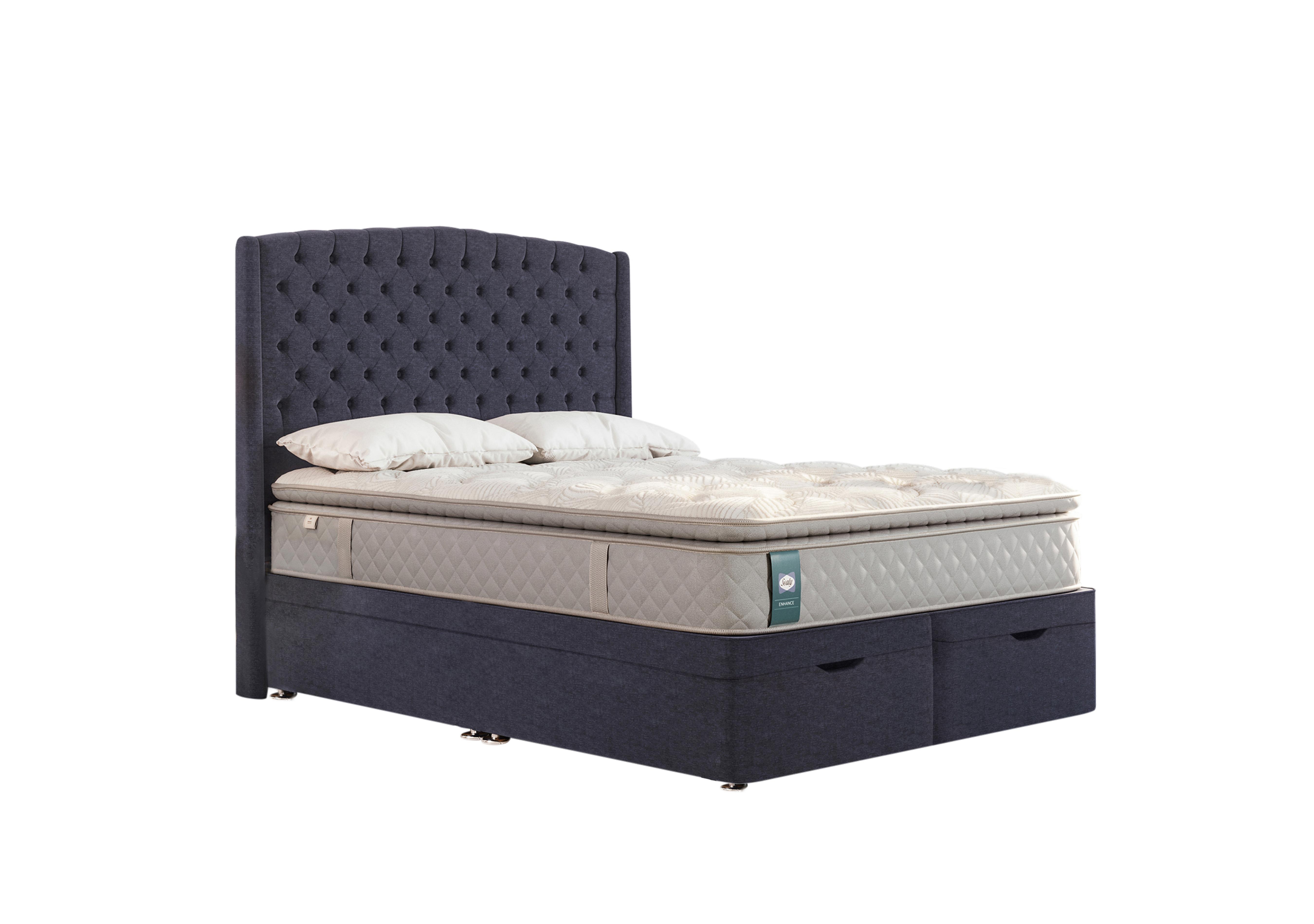 Ashton Ottoman Divan Set in Wool Midnight on Furniture Village