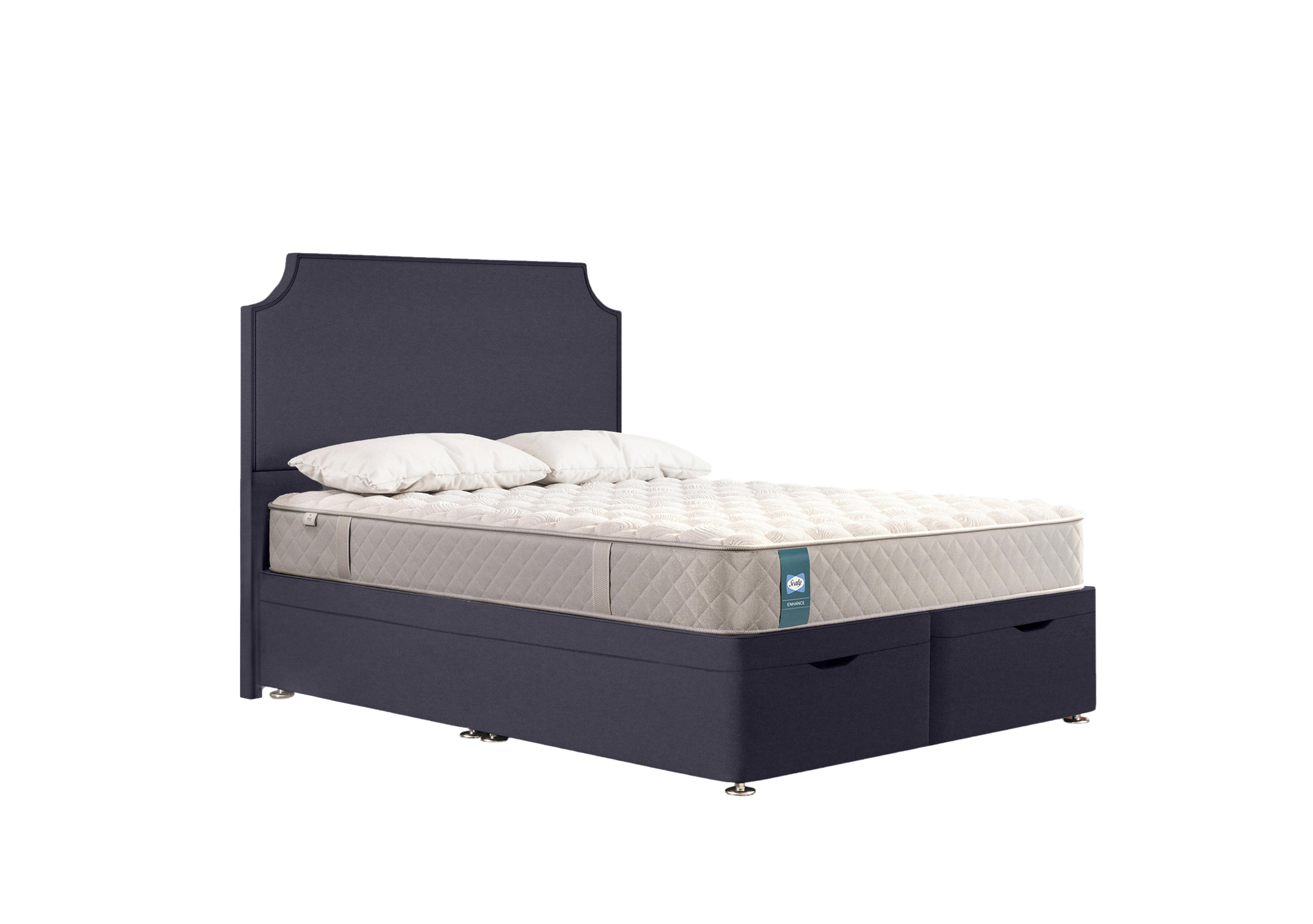 Sterling Ottoman Divan Set in Wool Midnight on Furniture Village