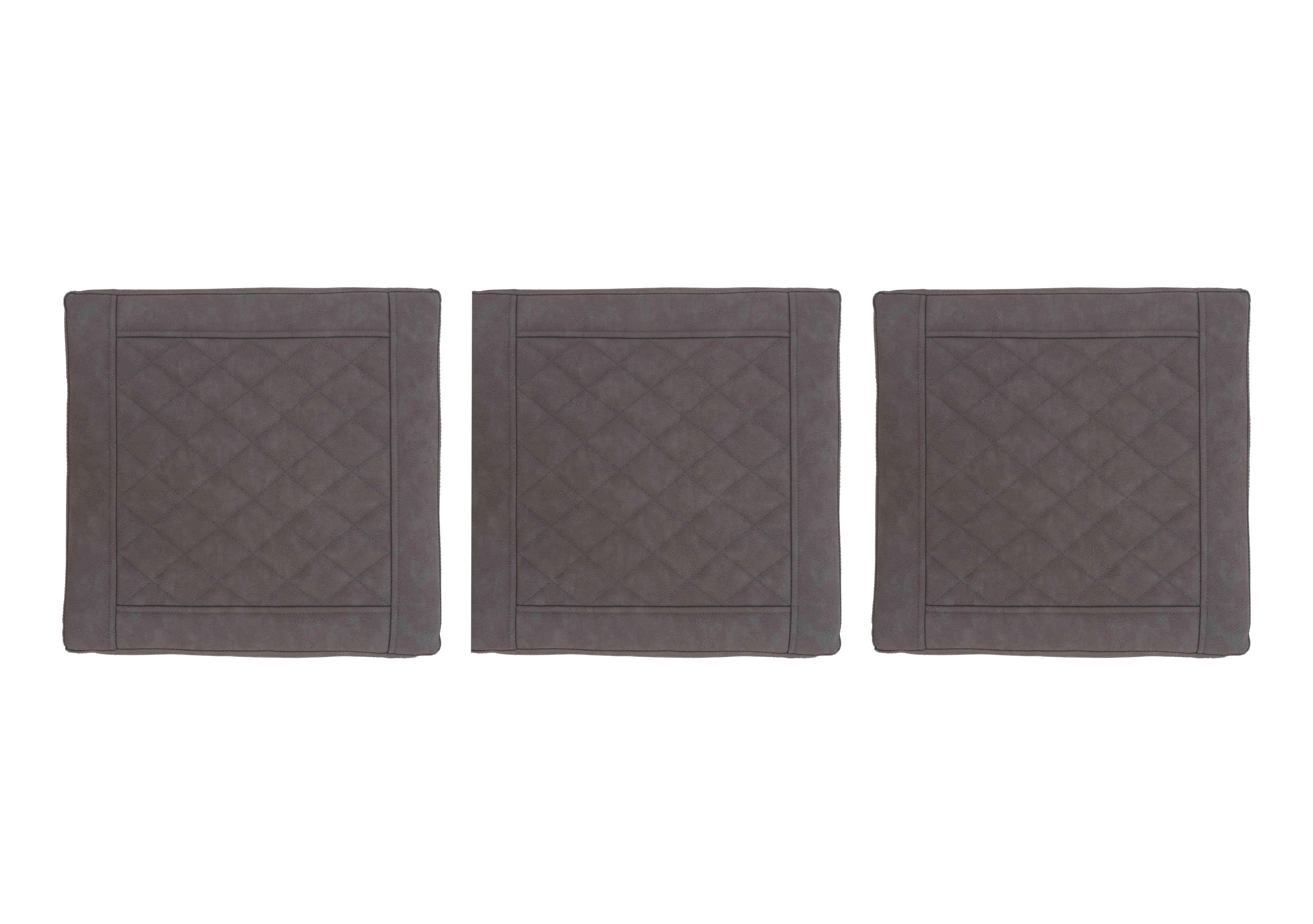 Loki Set of 3 Bench Pads in Grey on Furniture Village
