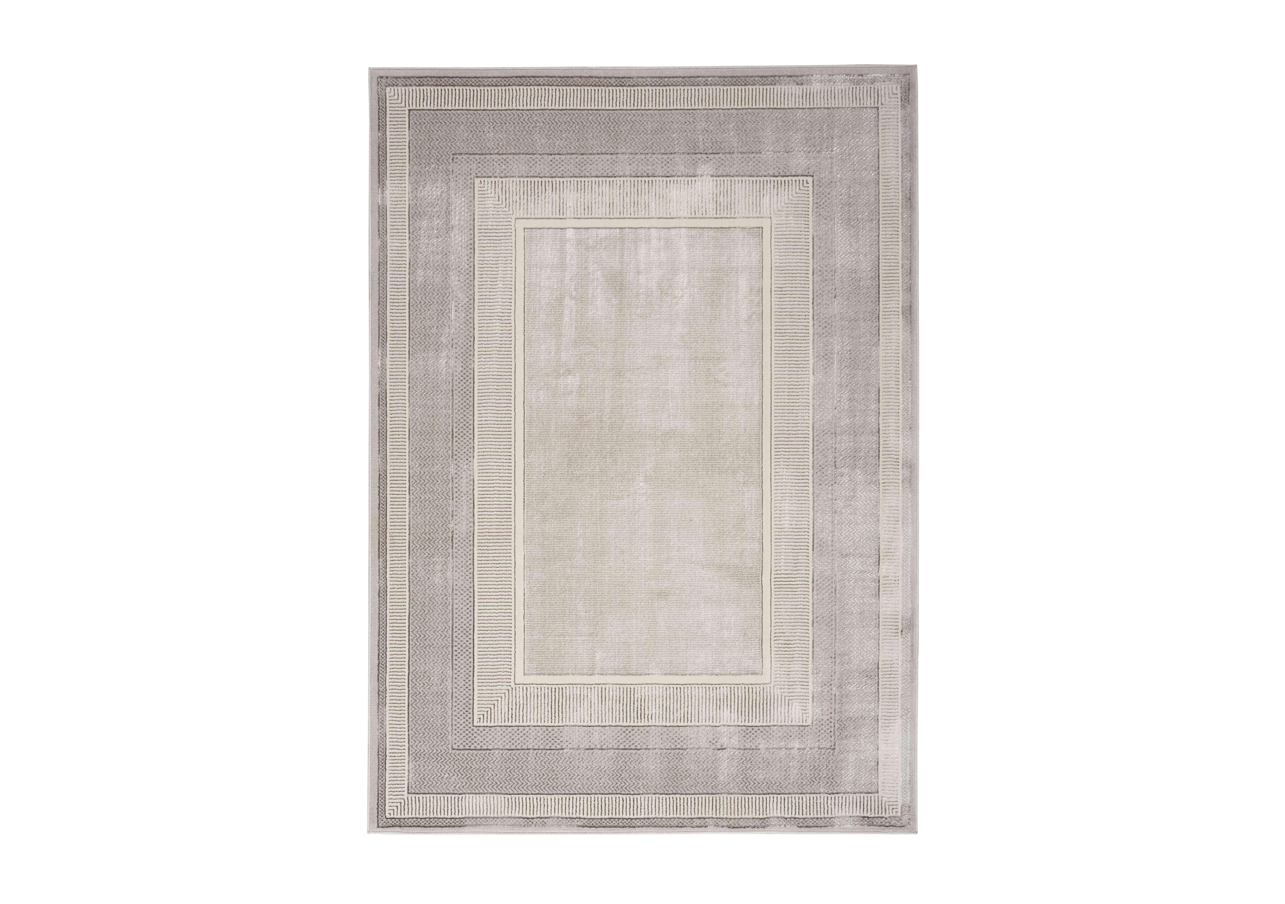 Lux Rug in Silver on Furniture Village