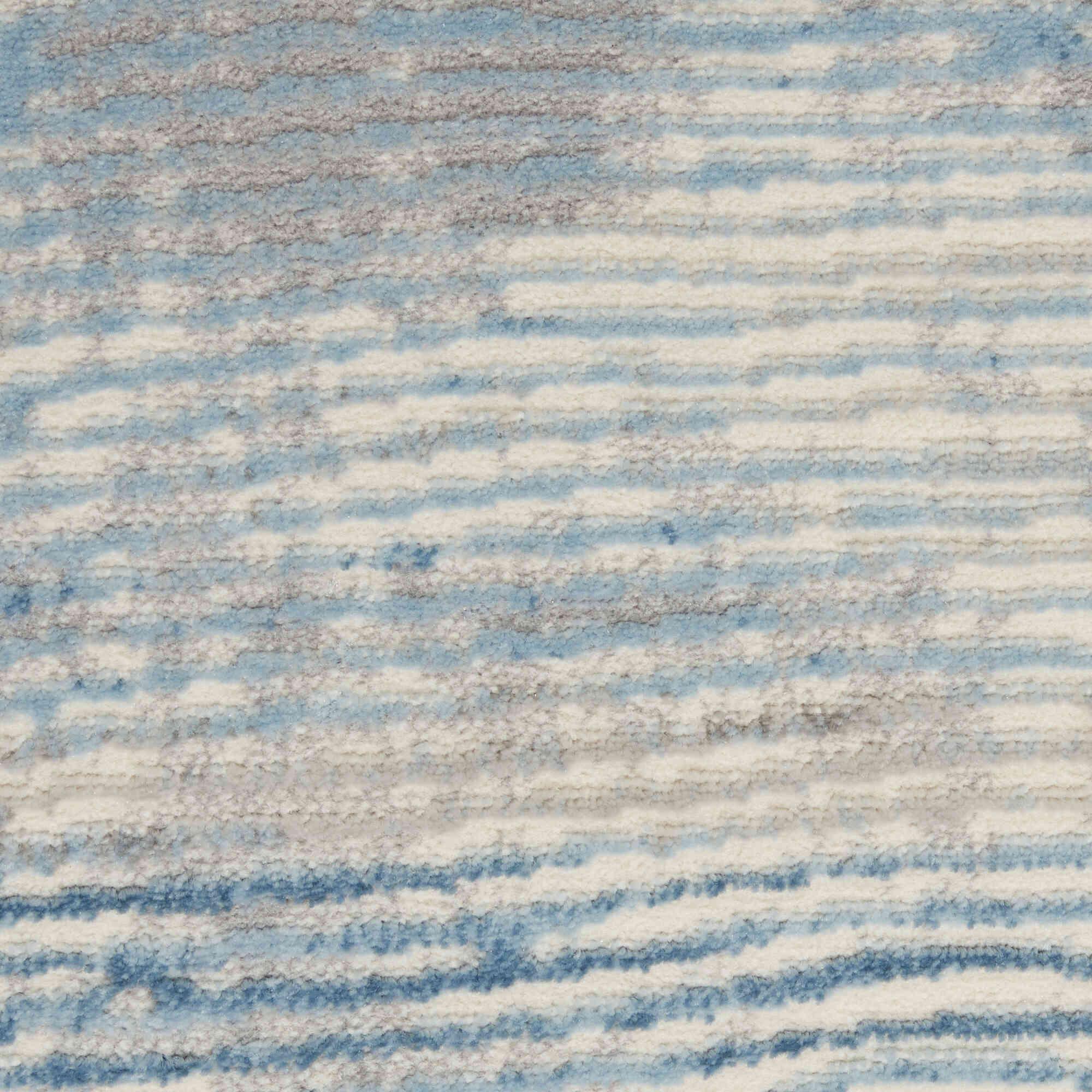 Solita Rug in Ivory Grey Blue on Furniture Village