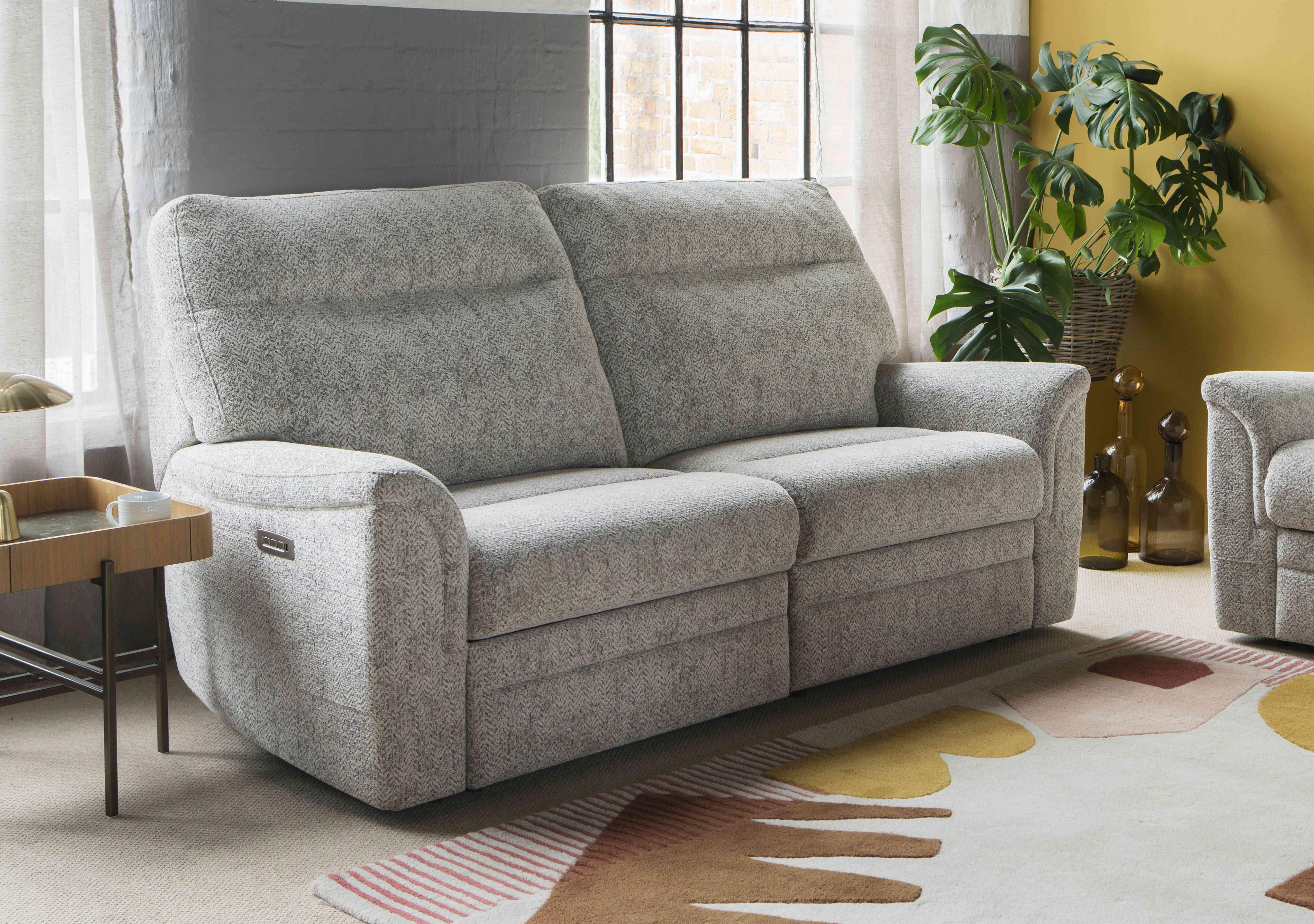 Hudson 23 Fabric 2 Seater Power Recliner Sofa with Power Headrests and Power Lumbar in  on Furniture Village