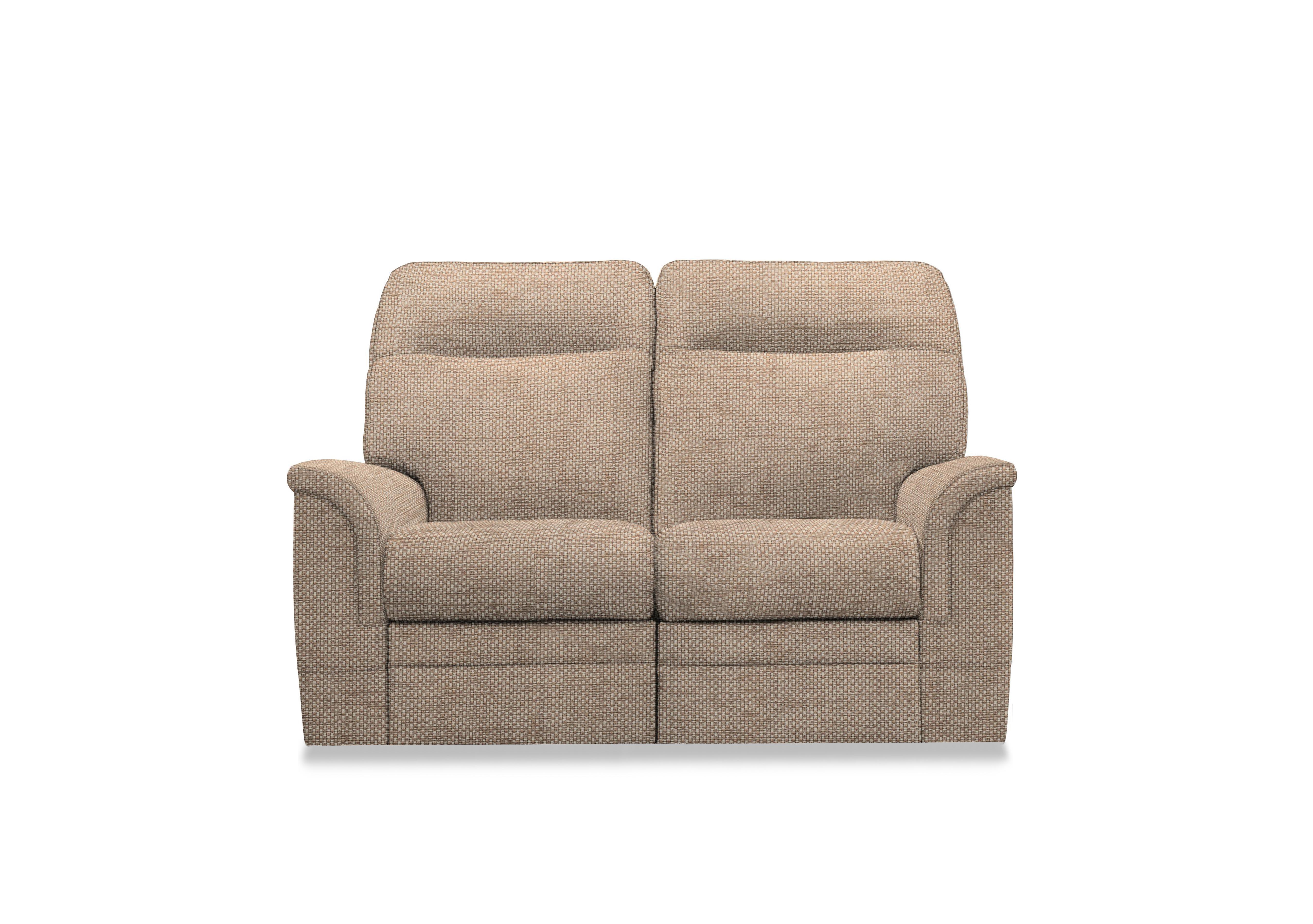 Hudson 23 Fabric 2 Seater Power Recliner Sofa with Power Headrests and Power Lumbar in Dobby Sand 001483-0095 on Furniture Village