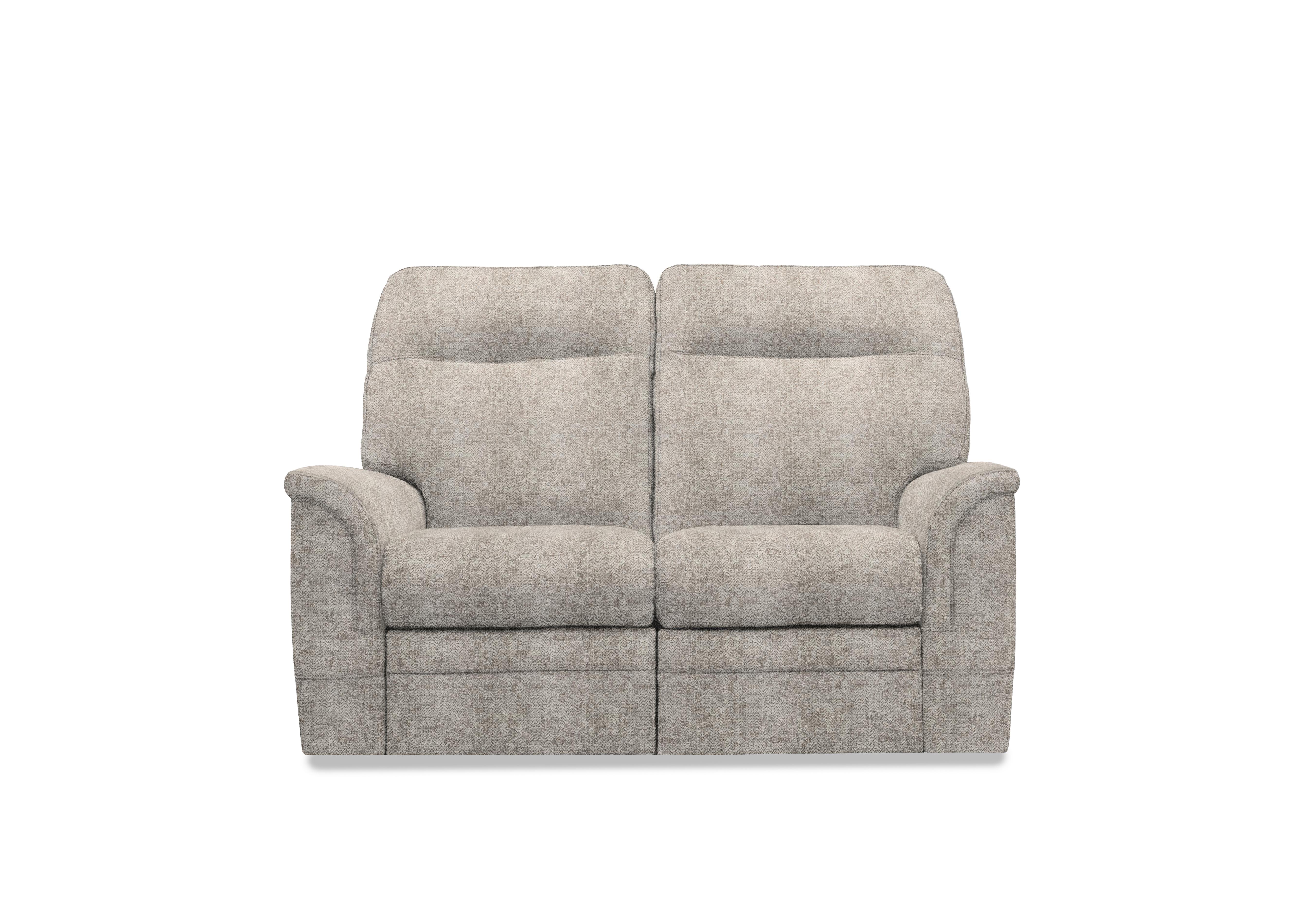 Hudson 23 Fabric 2 Seater Power Recliner Sofa with Power Headrests and Power Lumbar in Ida Stone 006035-0055 on Furniture Village