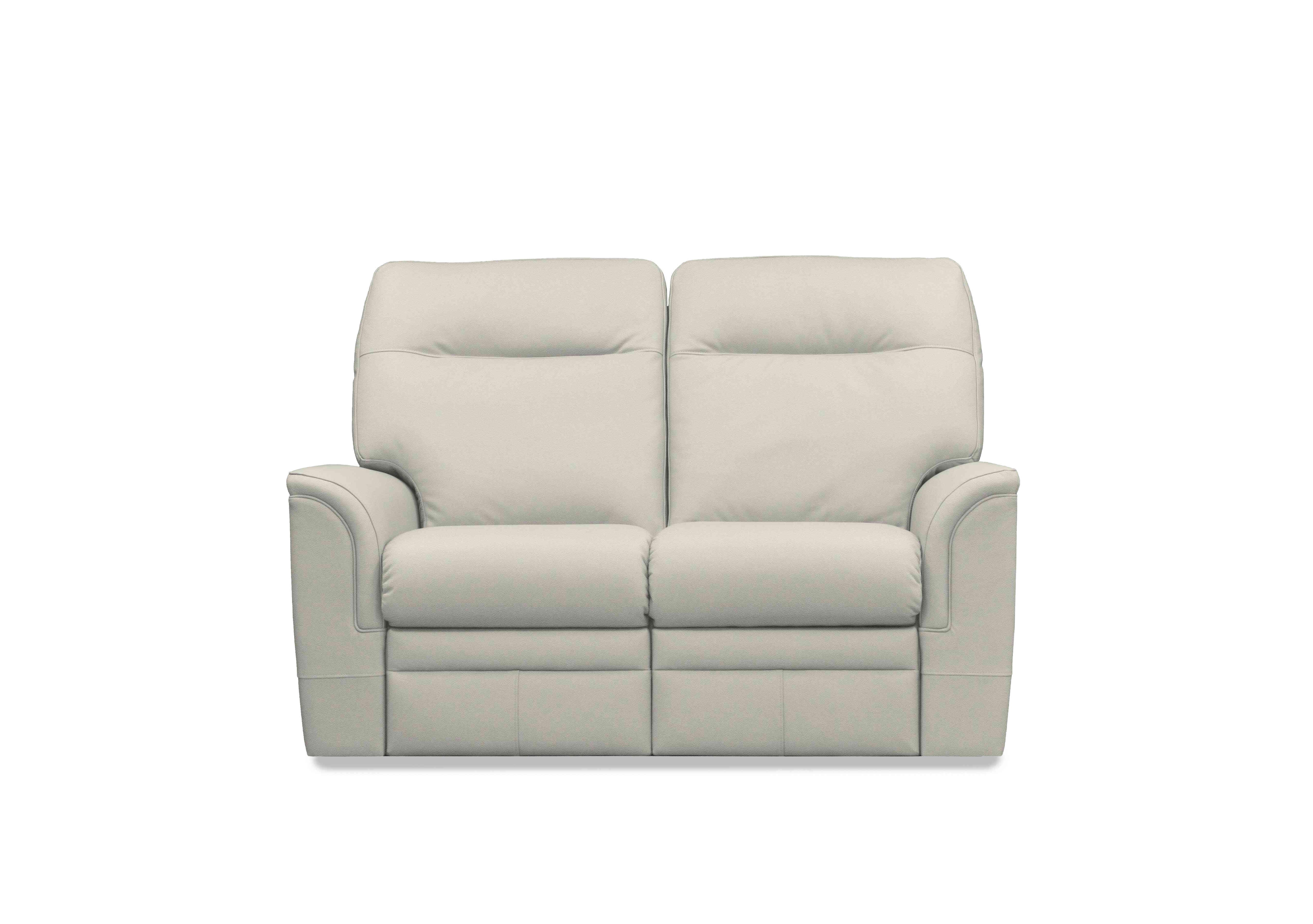 Hudson 23 Leather 2 Seater Sofa in Como Dove 0053051-0092 on Furniture Village