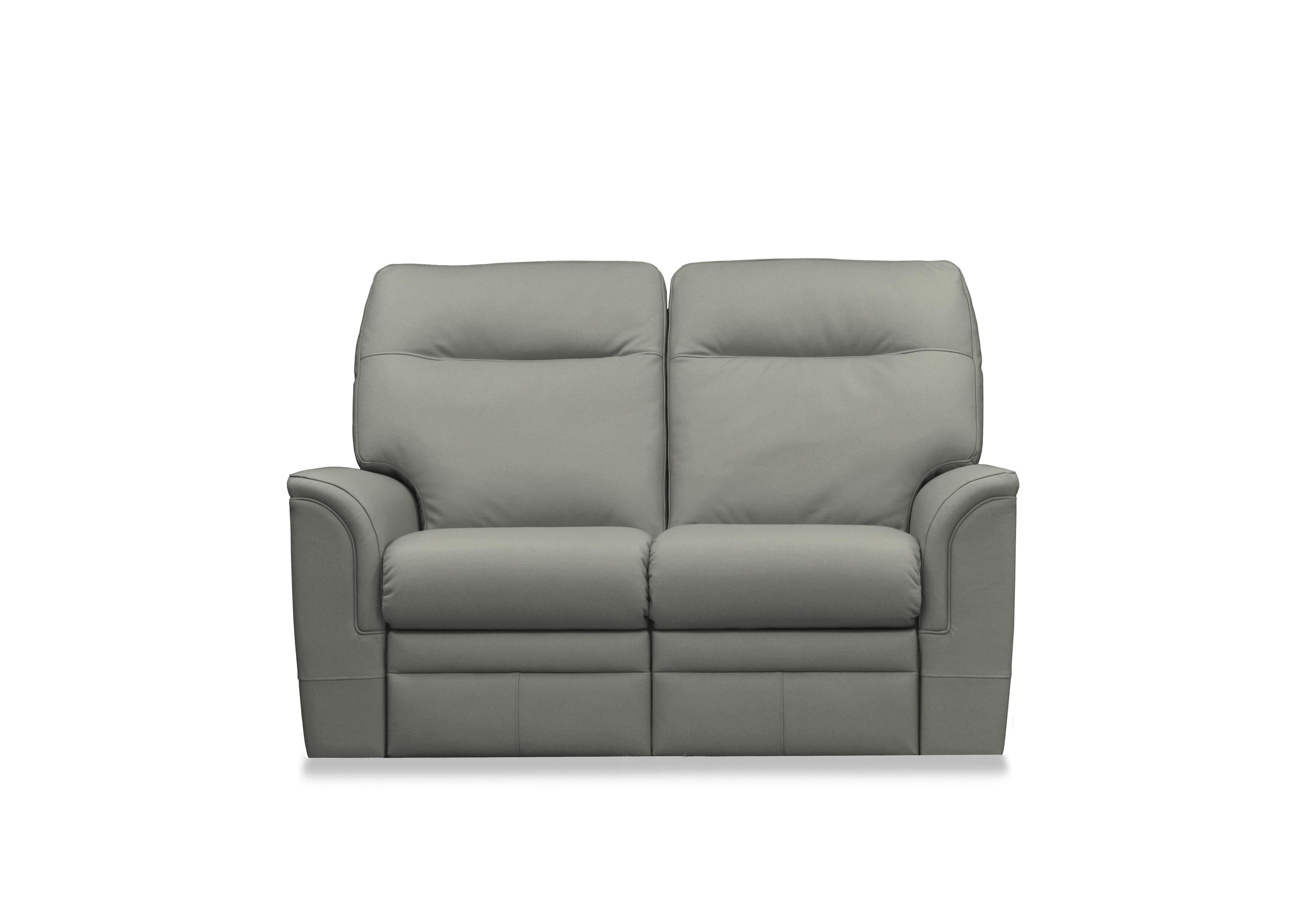 Hudson 23 Leather 2 Seater Sofa in Como Slate 0053051-0345 on Furniture Village
