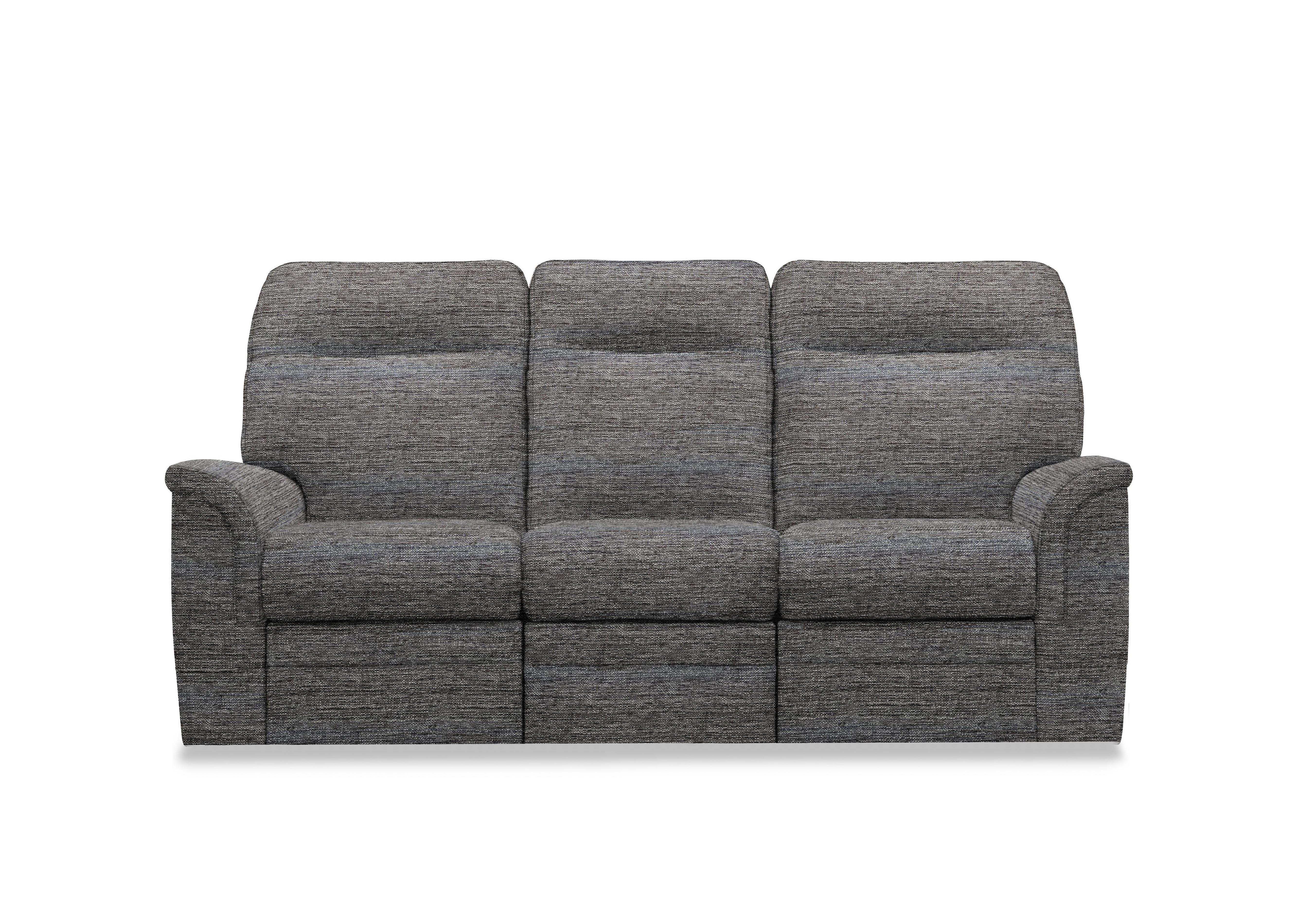 Hudson 23 Fabric 3 Seater Power Recliner Sofa with Power Headrests and Power Lumbar in Caledonian Grey 001300-0092 on Furniture Village