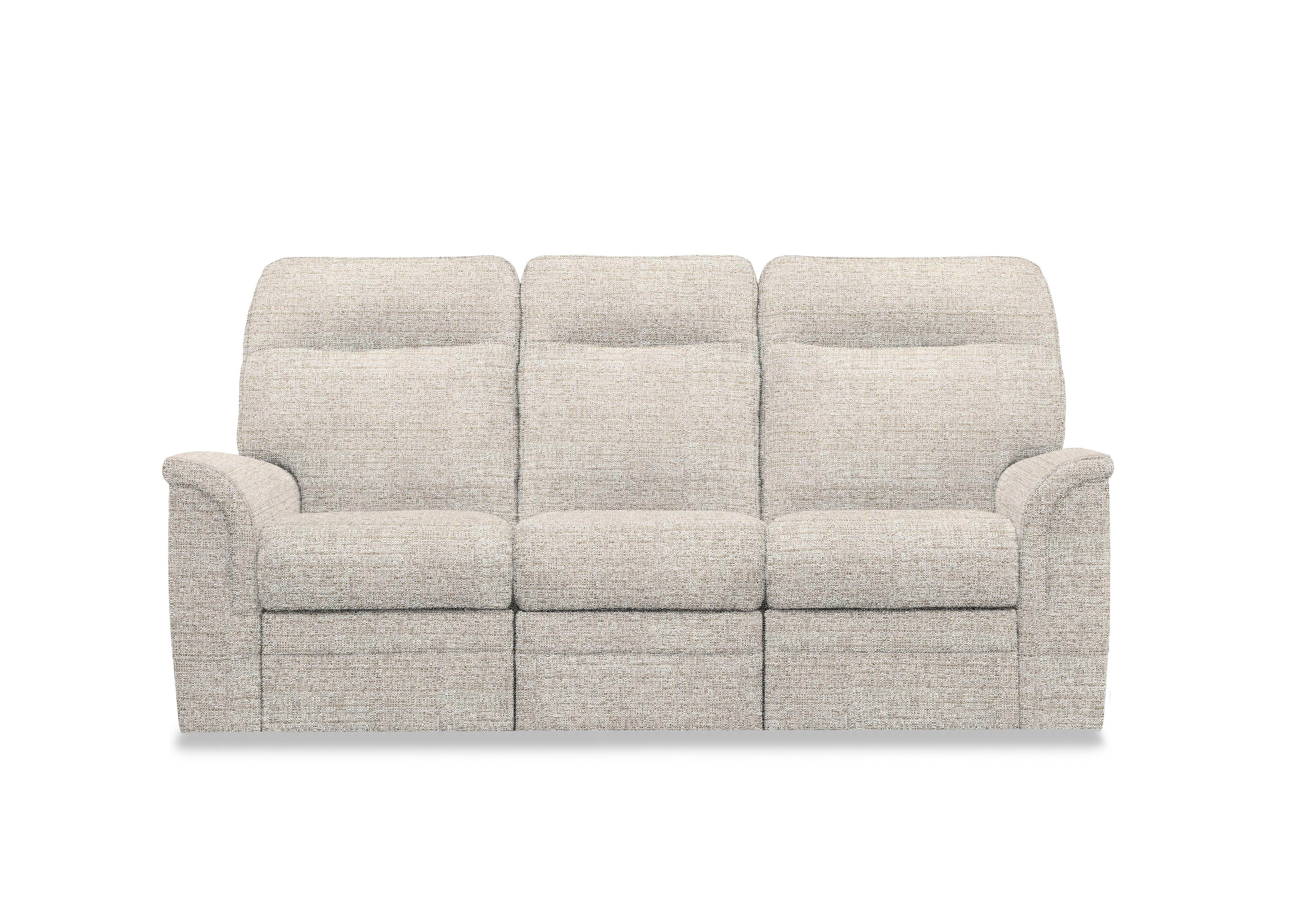 Hudson 23 Fabric 3 Seater Power Recliner Sofa with Power Headrests and Power Lumbar in Caledonian Pebble 001300-0059 on Furniture Village