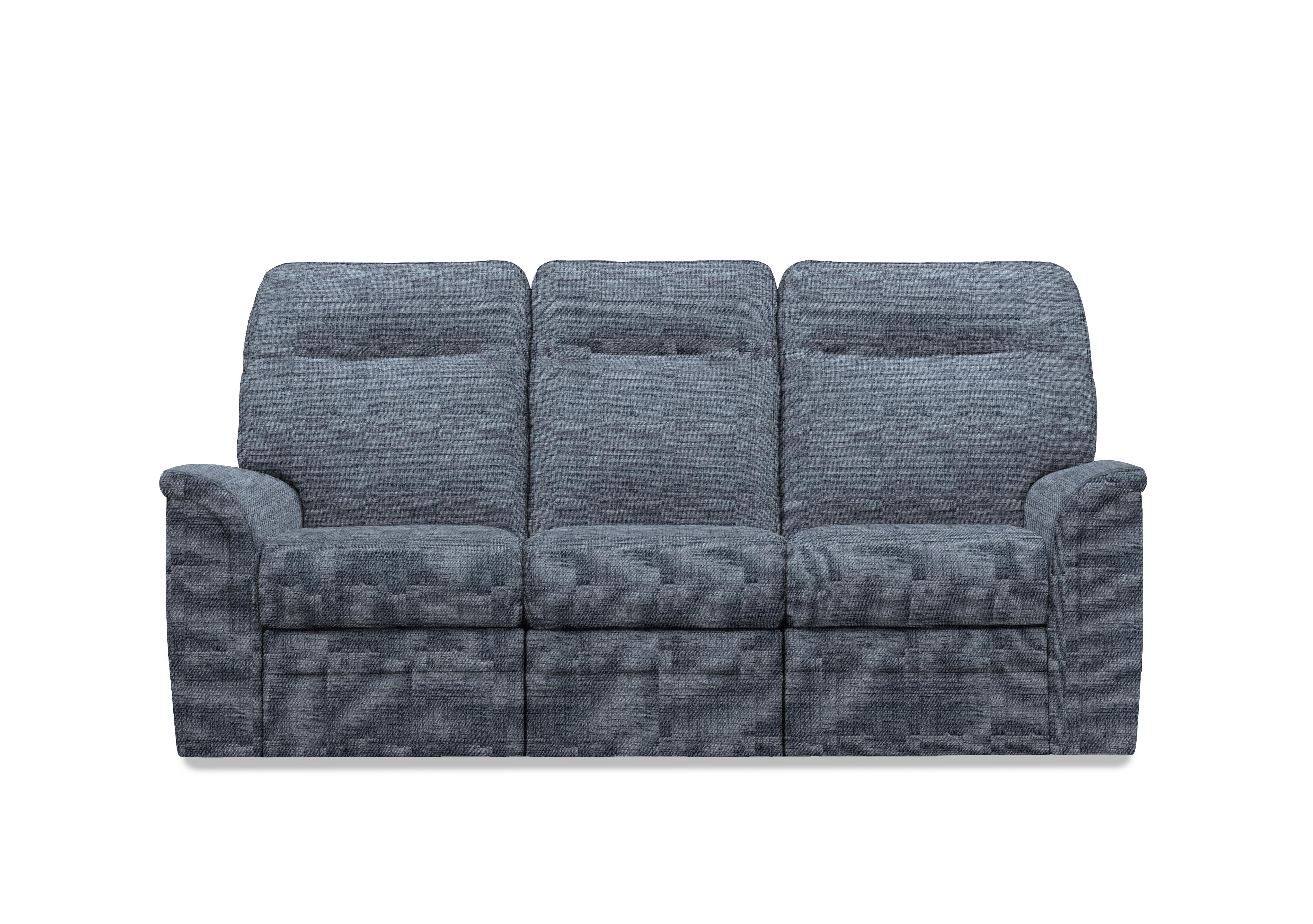 Hudson 23 Fabric 3 Seater Power Recliner Sofa with Power Headrests and Power Lumbar in Dash Blue 001497-0080 on Furniture Village
