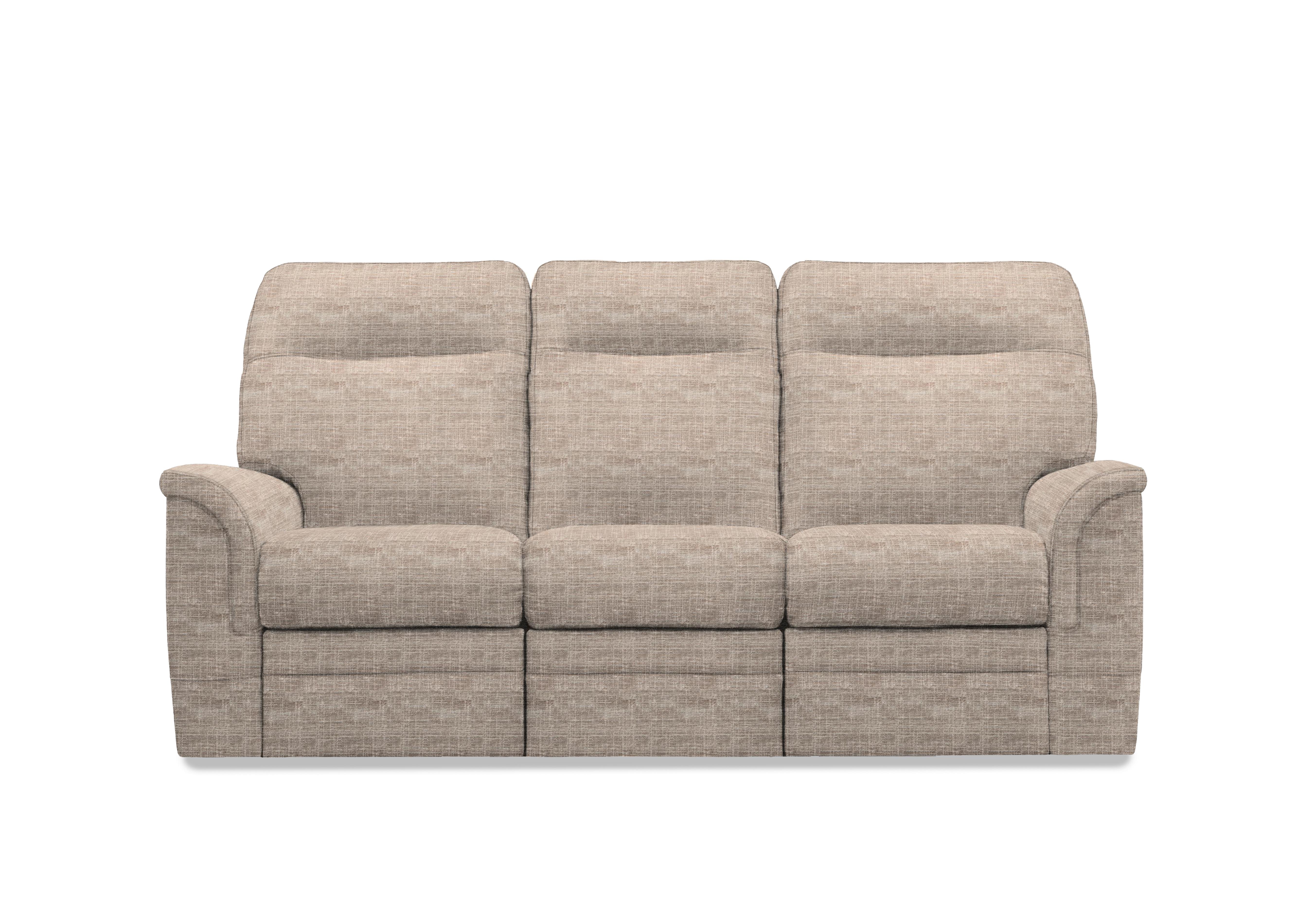 Hudson 23 Fabric 3 Seater Power Recliner Sofa with Power Headrests and Power Lumbar in Dash Oatmeal 001497-0051 on Furniture Village