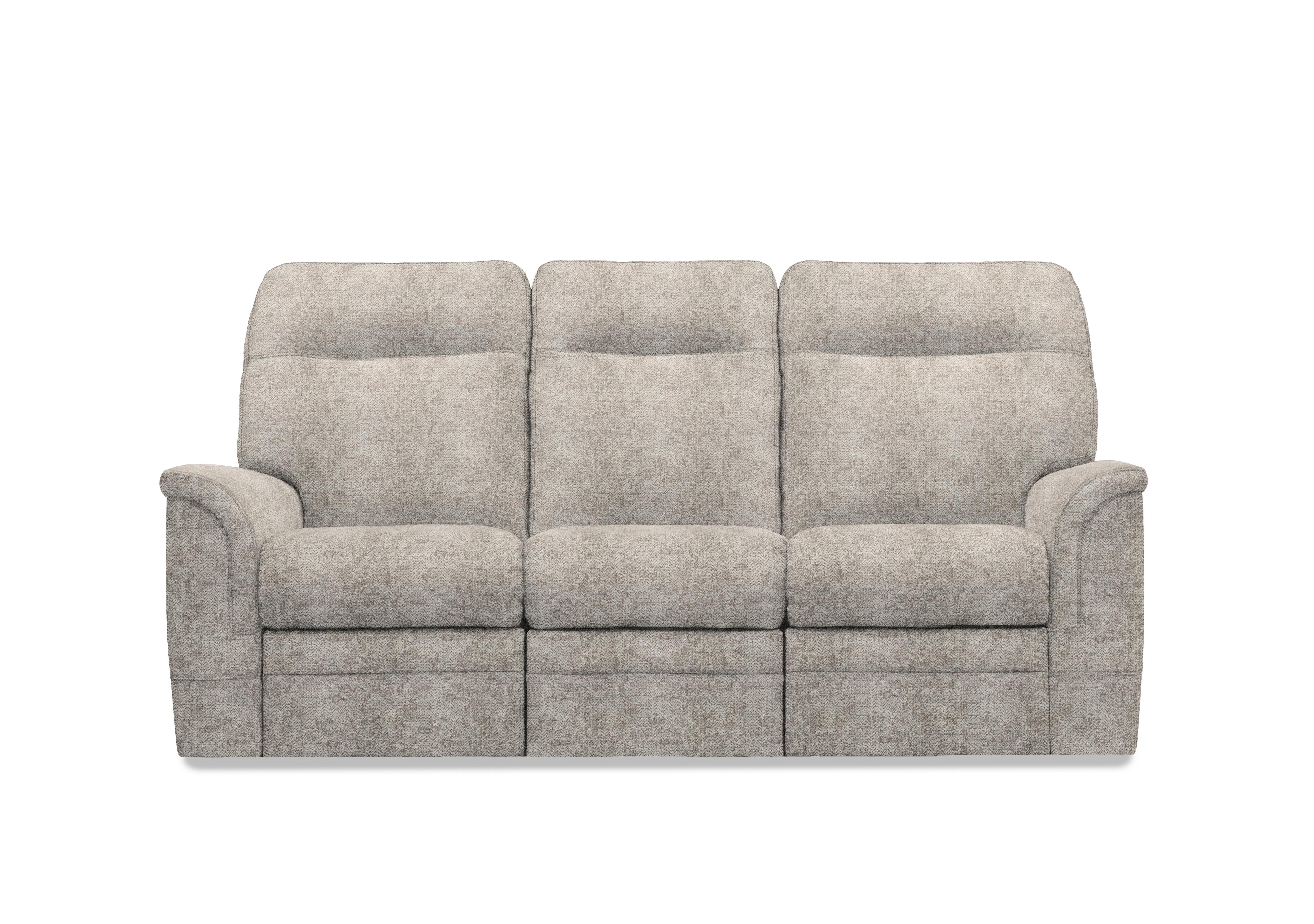 Hudson 23 Fabric 3 Seater Power Recliner Sofa with Power Headrests and Power Lumbar in Ida Stone 006035-0055 on Furniture Village