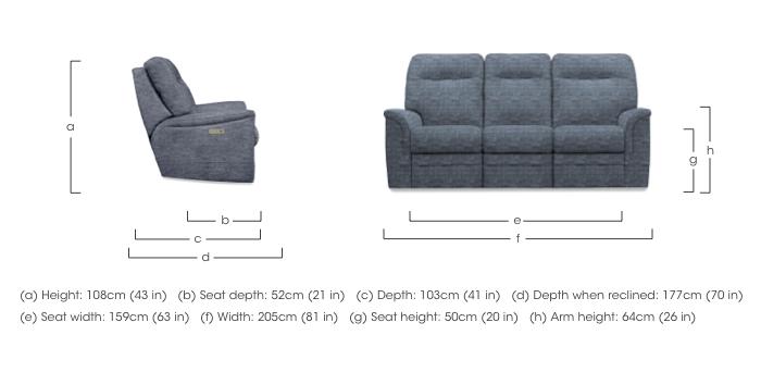 Hudson 23 Fabric 3 Seater Sofa in  on Furniture Village