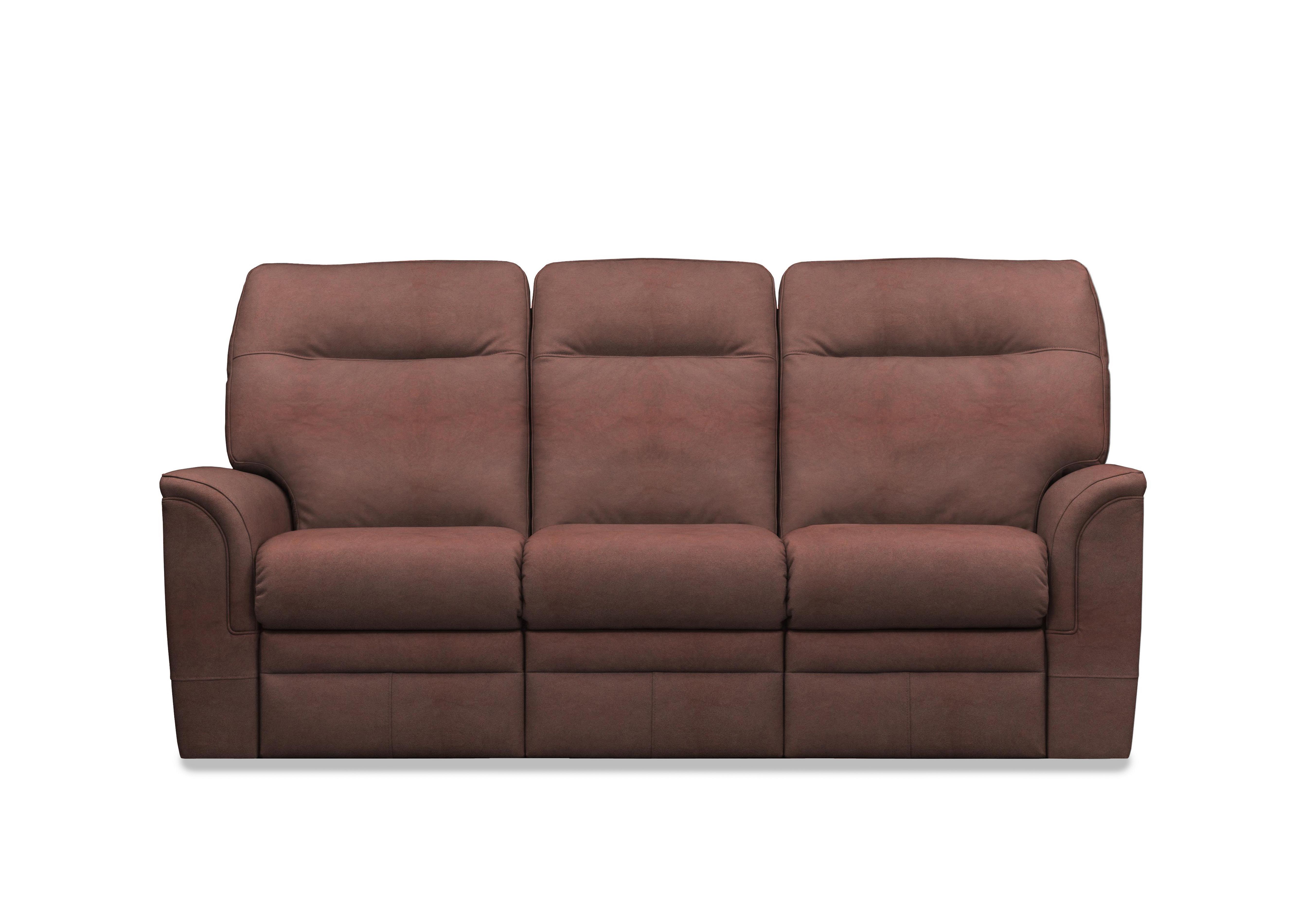 Hudson 23 Leather 3 Seater Sofa in Revolution Chocolate 009027-00 on Furniture Village