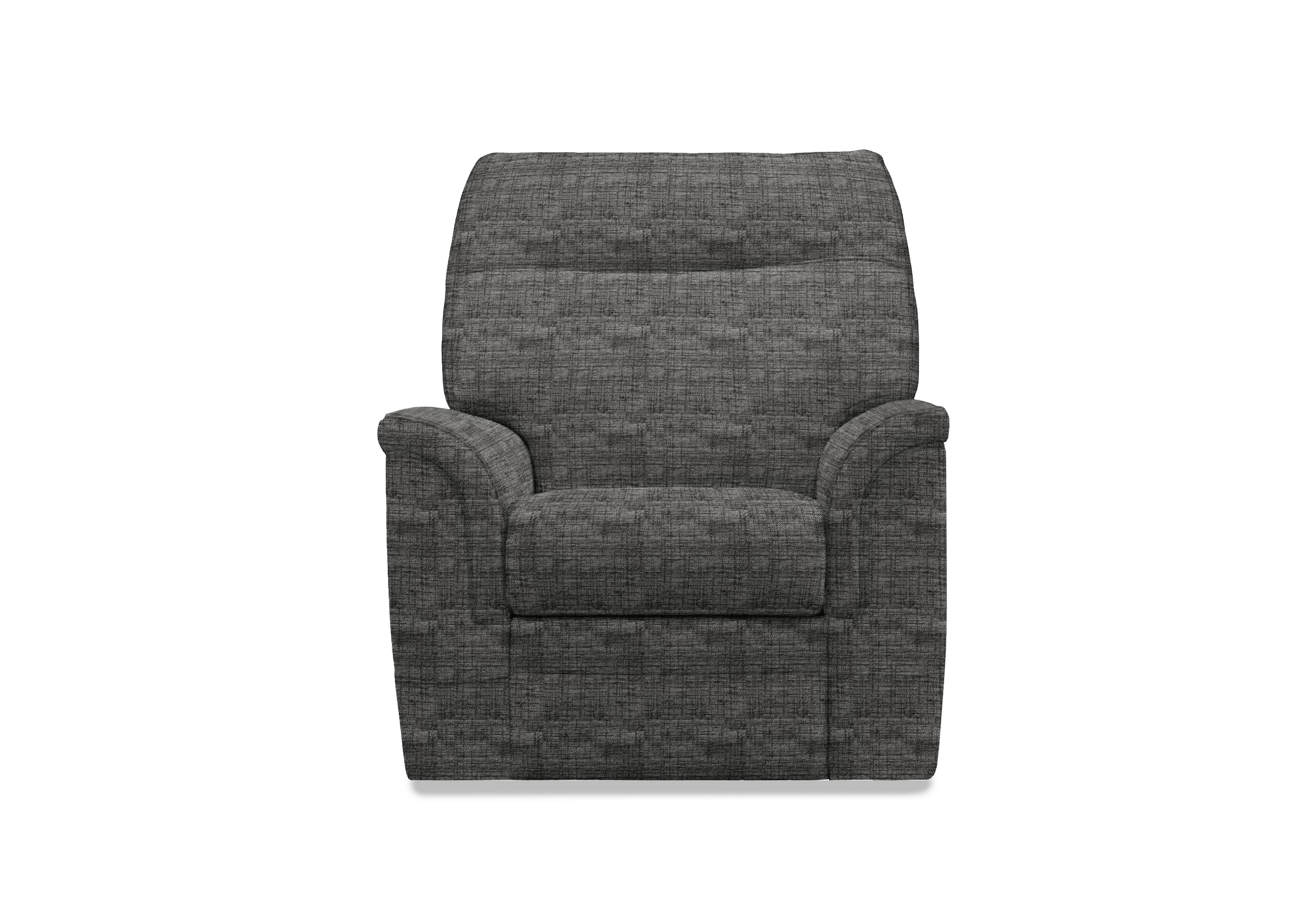 Hudson 23 Fabric Power Recliner Chair with Power Headrest and Power Lumbar in Dash Truffle 001497-0026 on Furniture Village