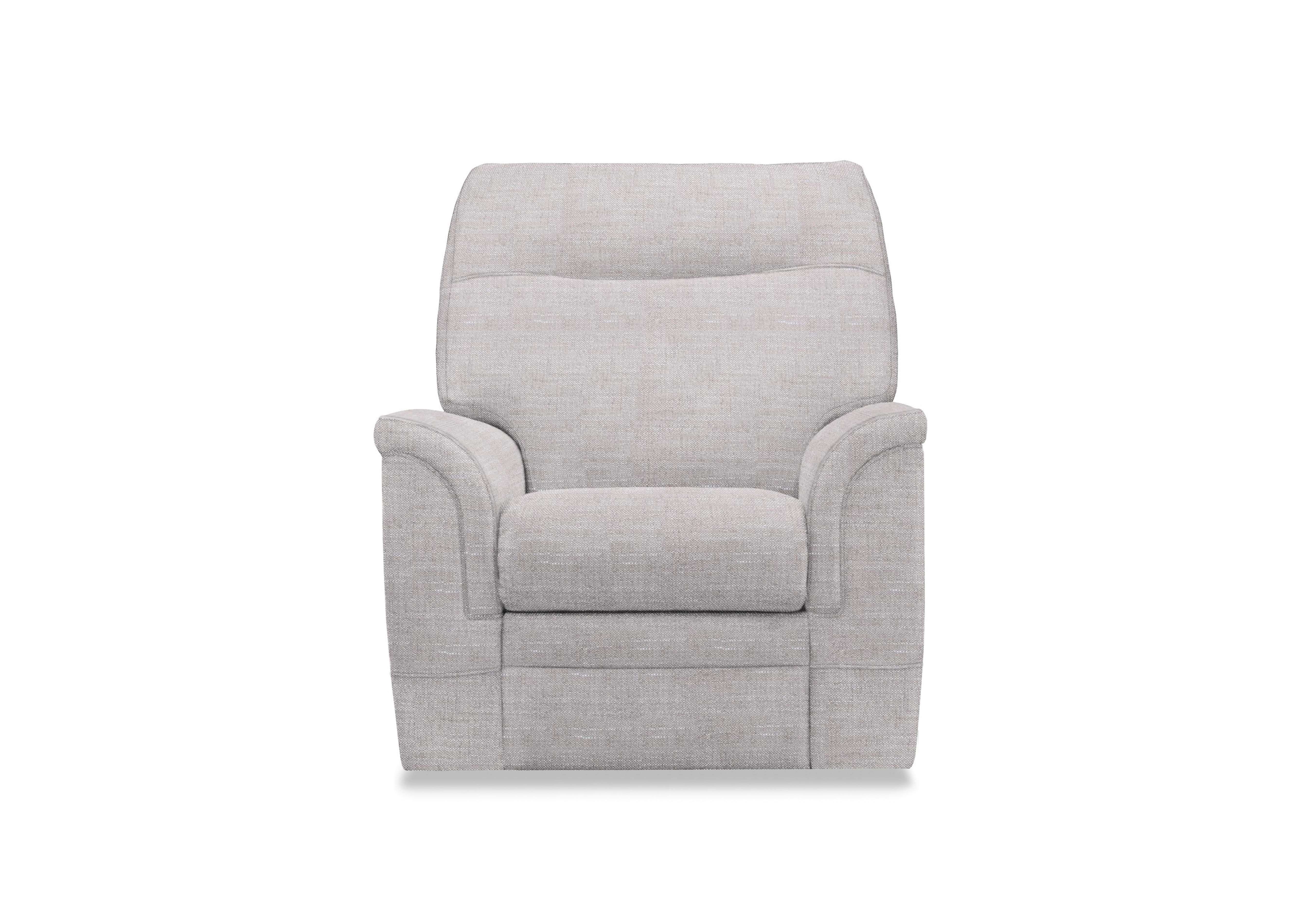 Hudson 23 Fabric Power Recliner Chair with Power Headrest and Power Lumbar in Hatton Taupe 001514-0026 on Furniture Village