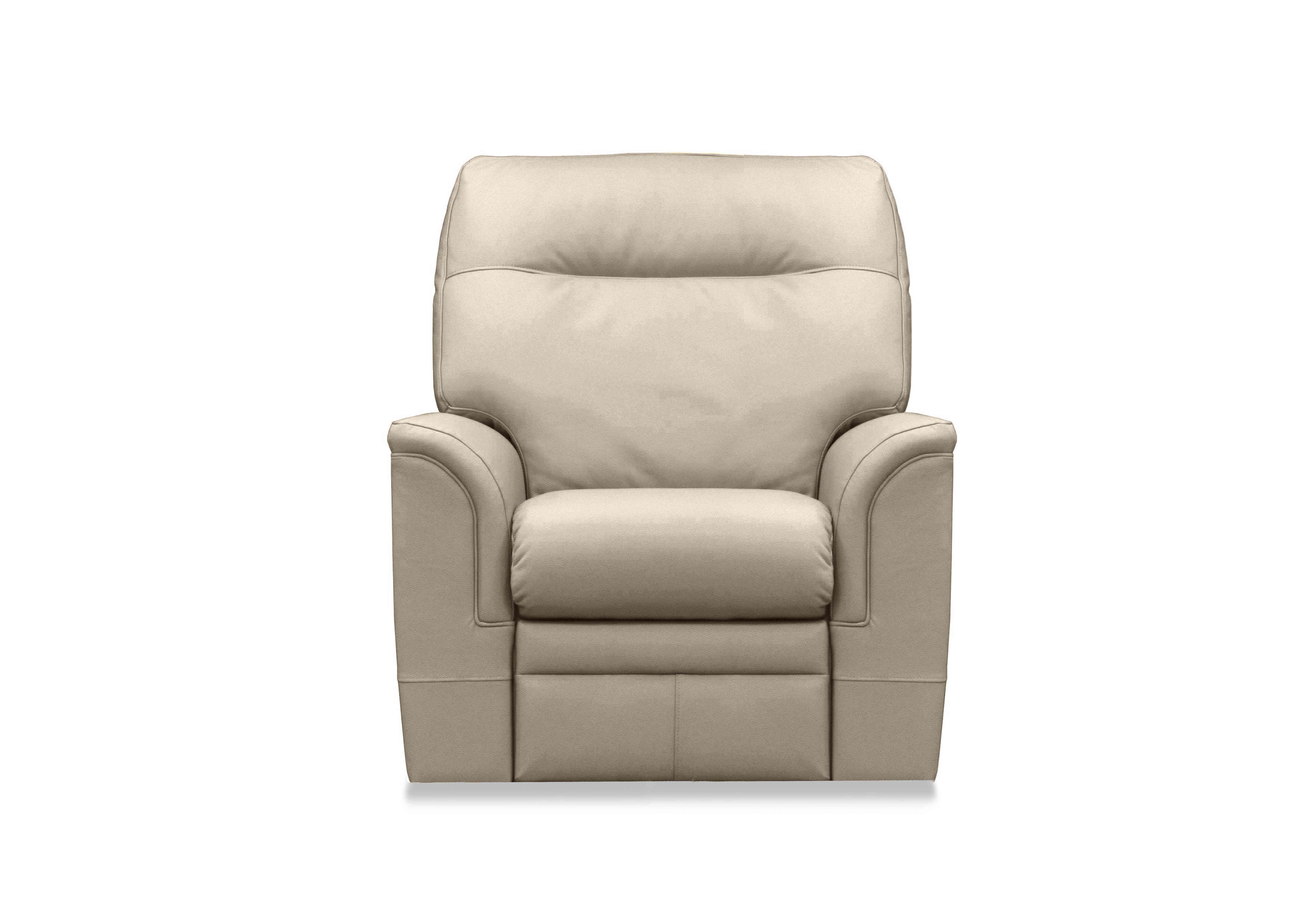 Hudson 23 Leather Power Recliner Chair with Power Headrest and Power Lumbar in Como Taupe 0053051-0019 on Furniture Village