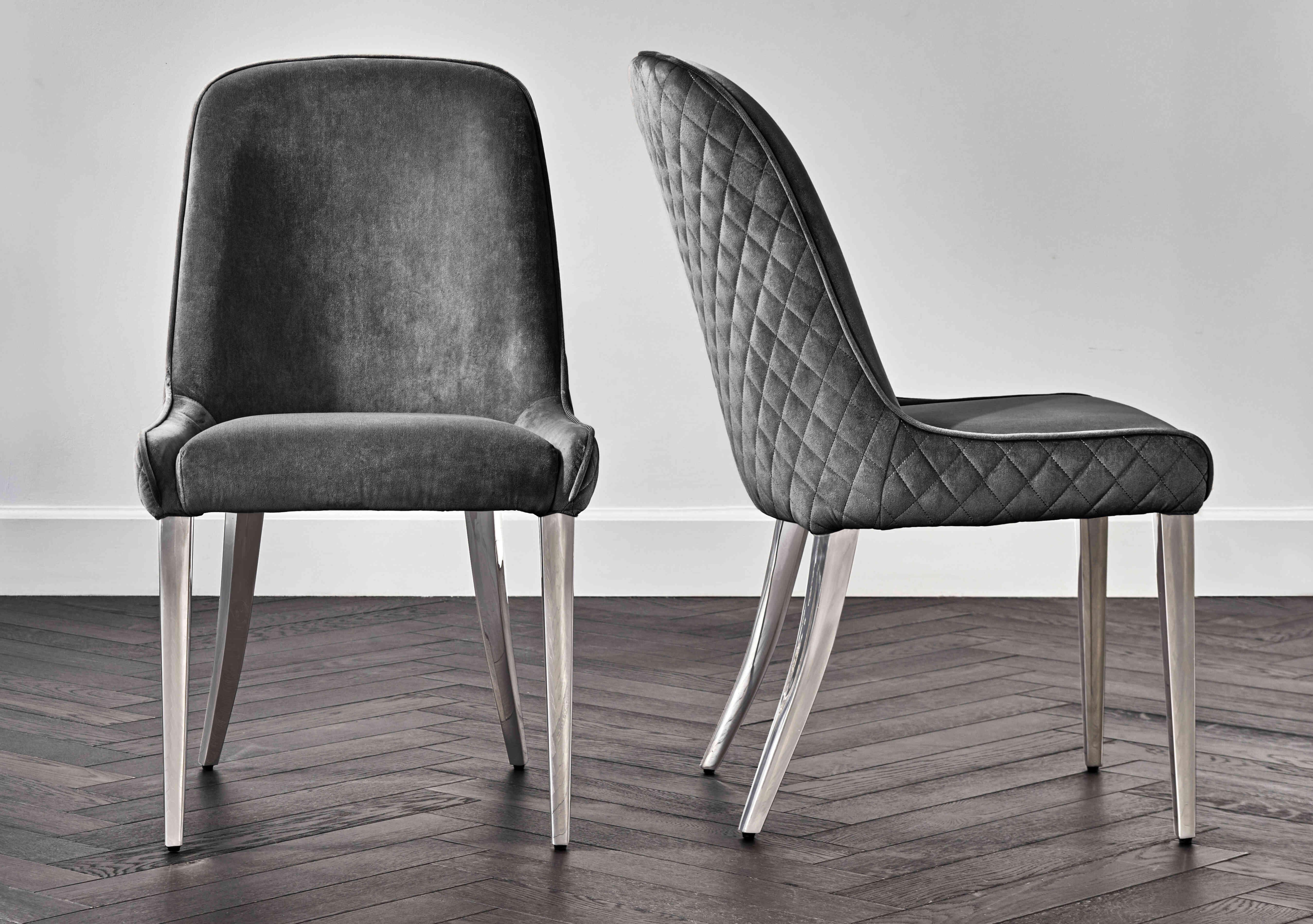 Gabana Set of 6 Velvet Dining Chairs in  on Furniture Village