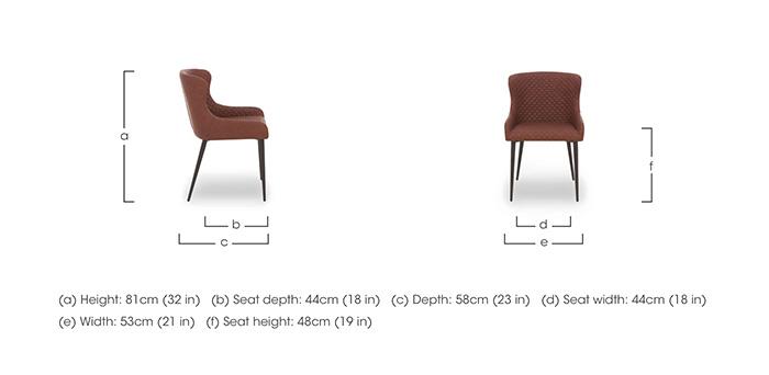 Hanoi Faux Leather Dining Chair in  on Furniture Village