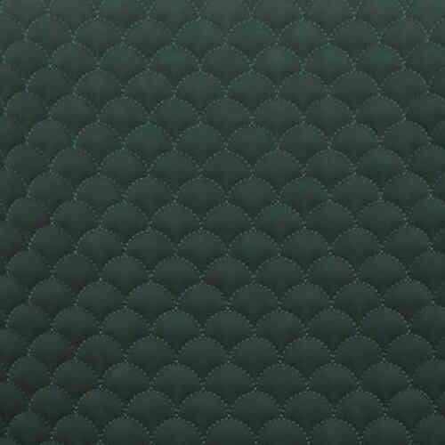 Hanoi Set of 6 Faux Leather Dining Chairs in Bottle Green on Furniture Village