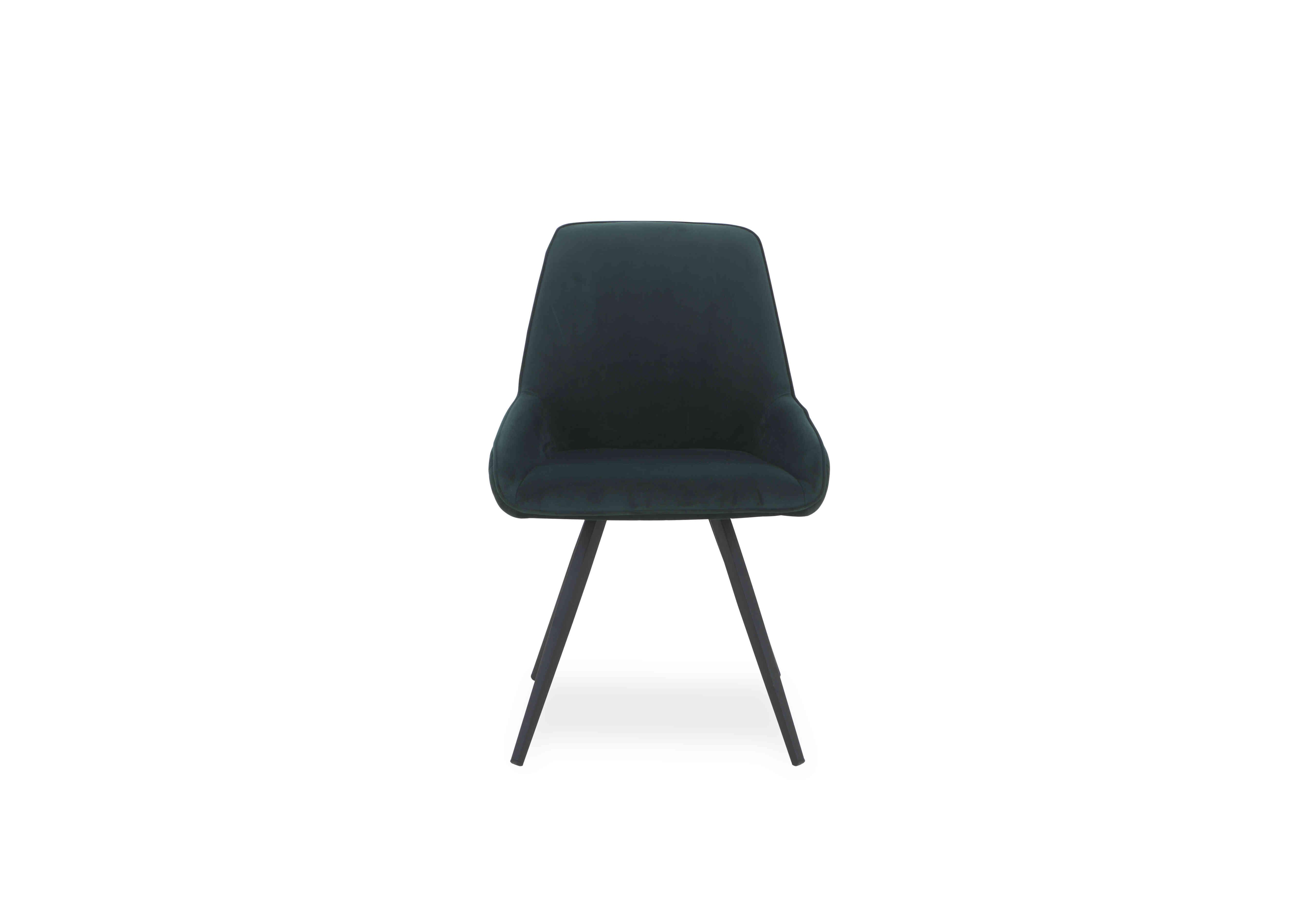 Saigon Velvet Dining Chair in Forest Green Velvet on Furniture Village