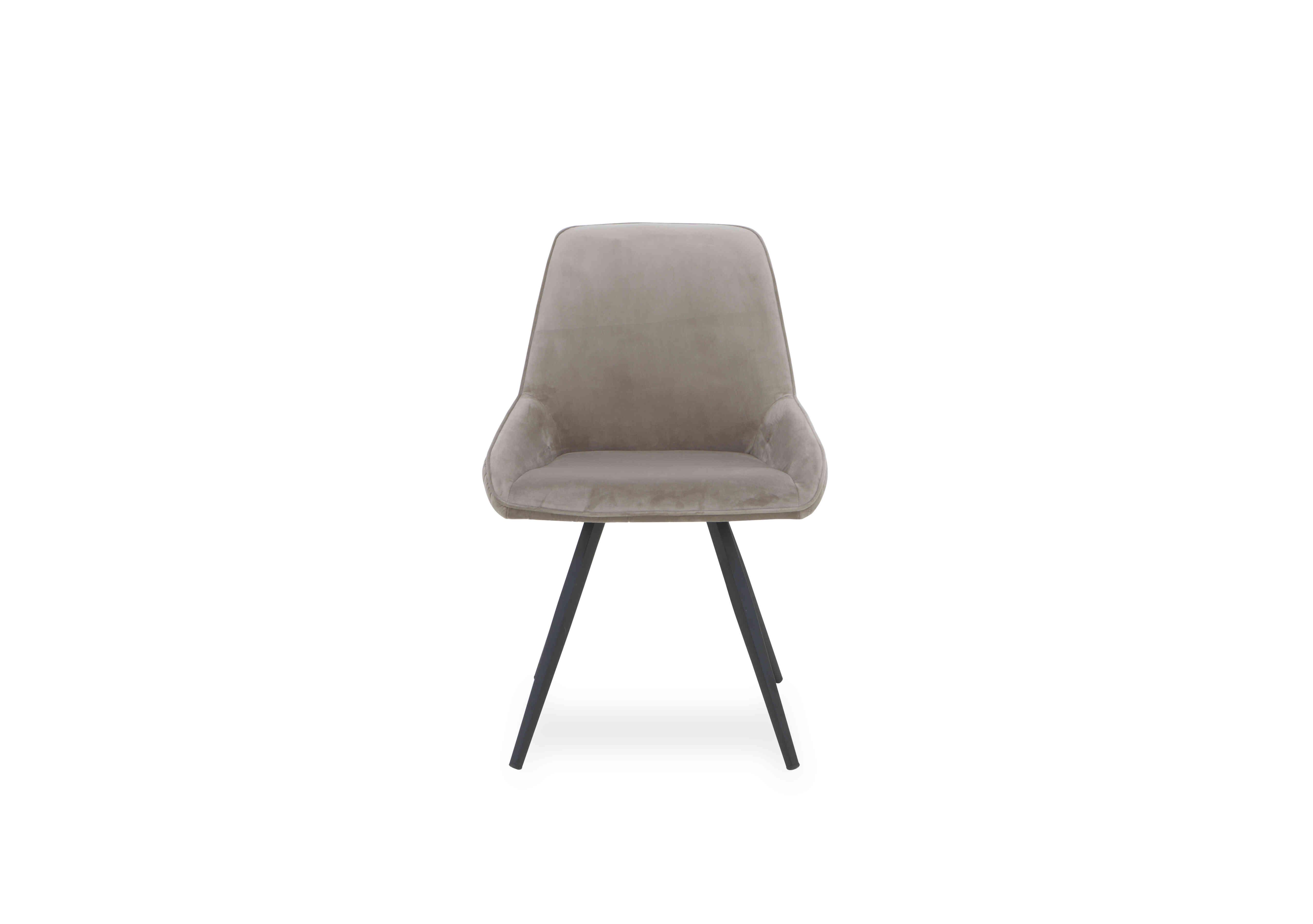 Saigon Velvet Dining Chair in Taupe Velvet on Furniture Village