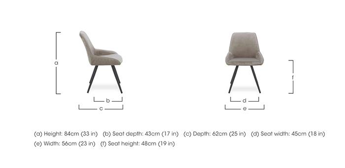 Saigon Set of 6 Velvet Dining Chairs in  on Furniture Village