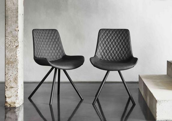 Ion Set of Faux Leather Dining Chairs Furniture Village