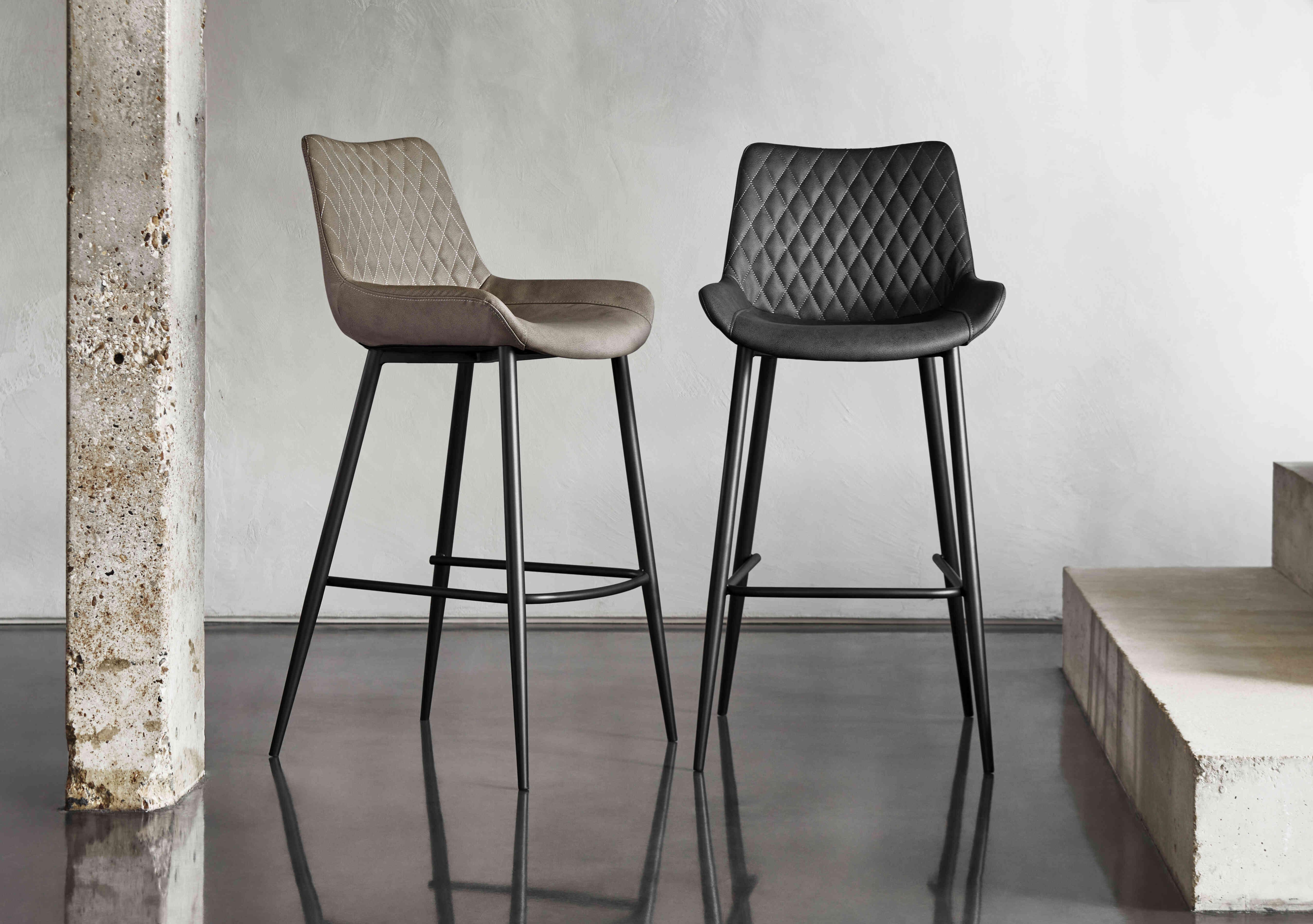 Ion Pair of Faux Leather Bar Stools in  on Furniture Village