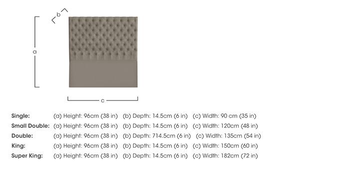 Aldo Floor Standing Headboard in  on Furniture Village