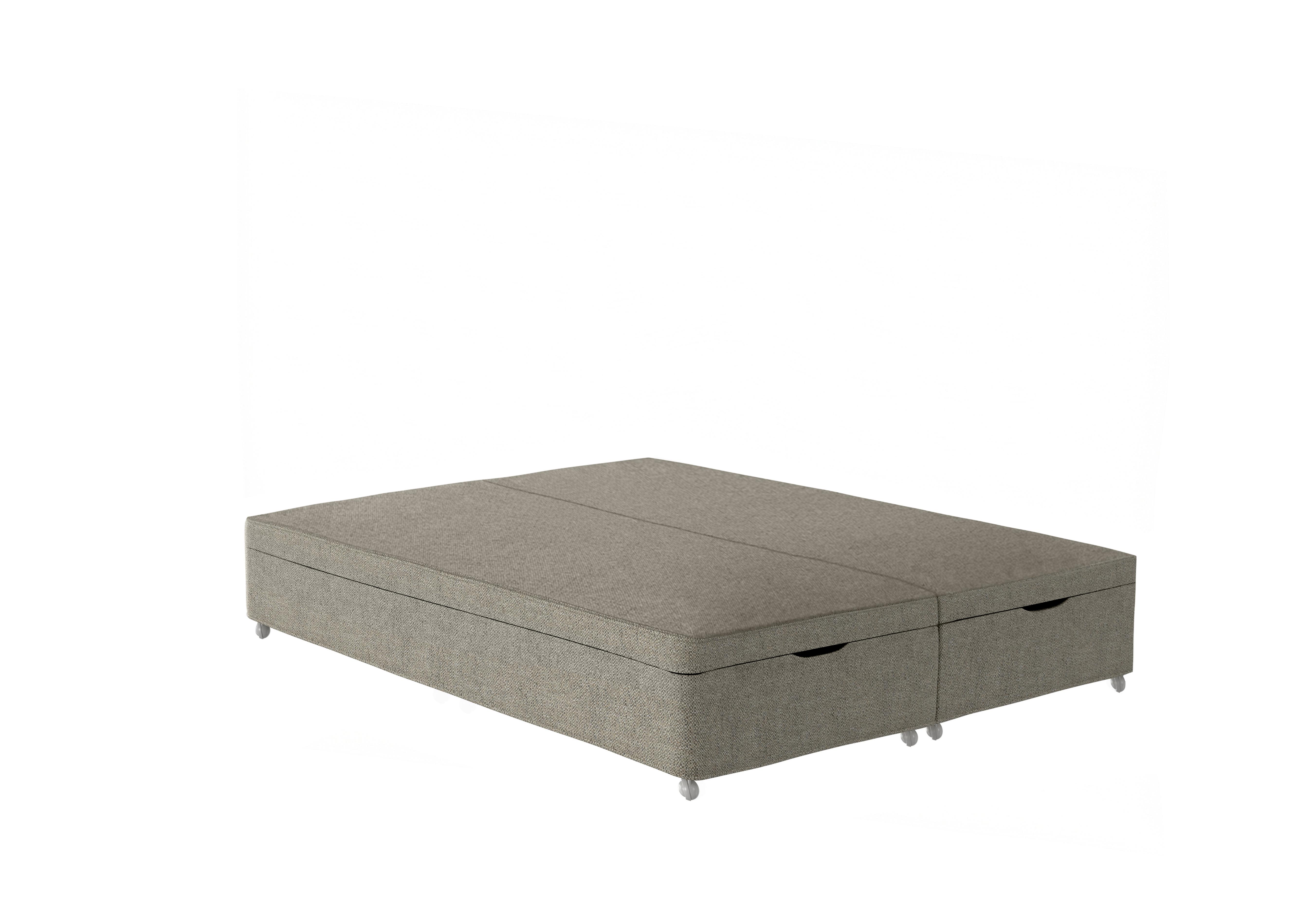 Europa End Lift Ottoman Divan Base in 2150 Boucle Stone on Furniture Village