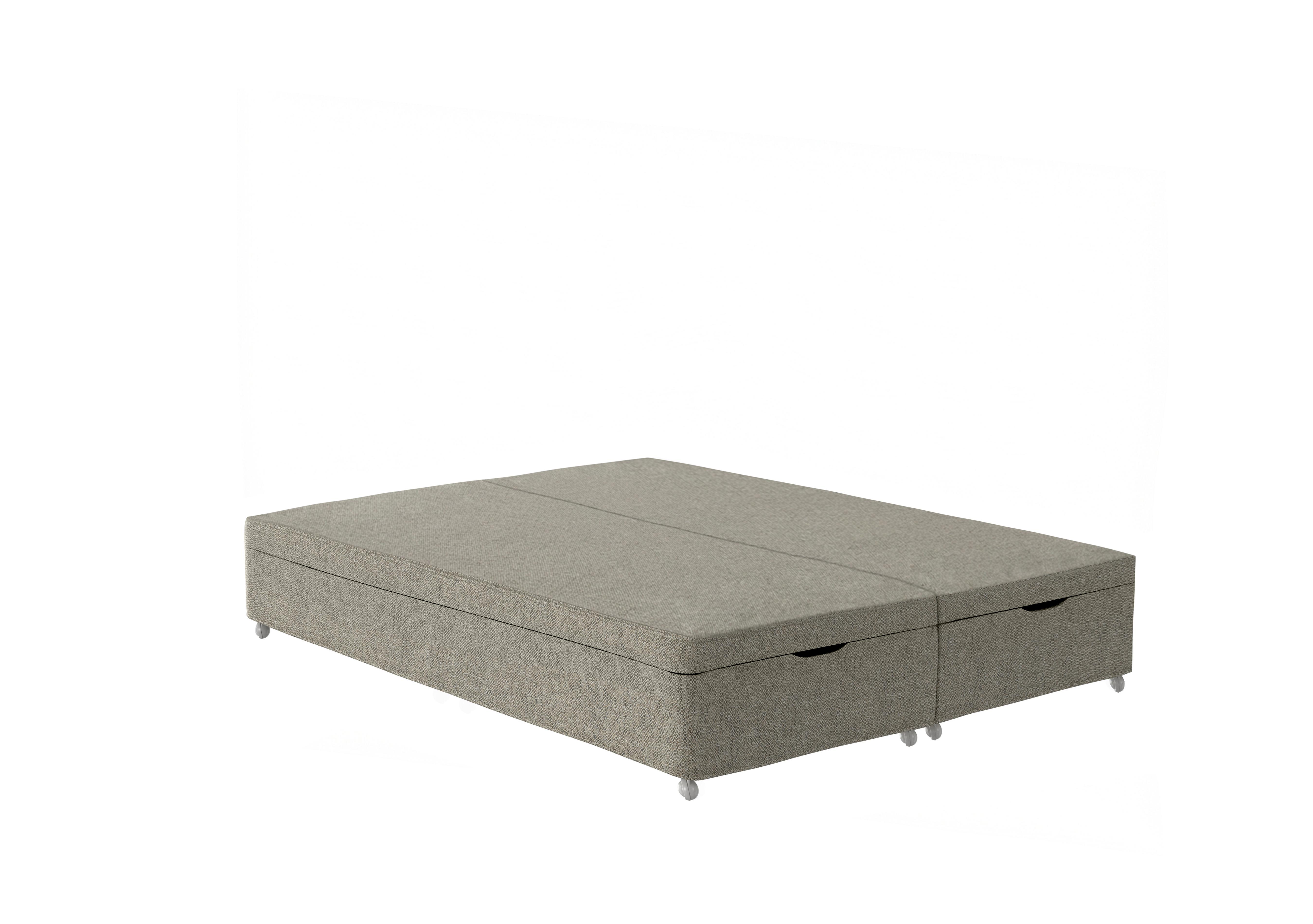 Europa End Lift Ottoman Divan Base in 2151 Boucle Flint on Furniture Village