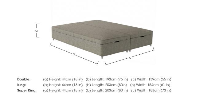 Europa End Lift Ottoman Divan Base in  on Furniture Village