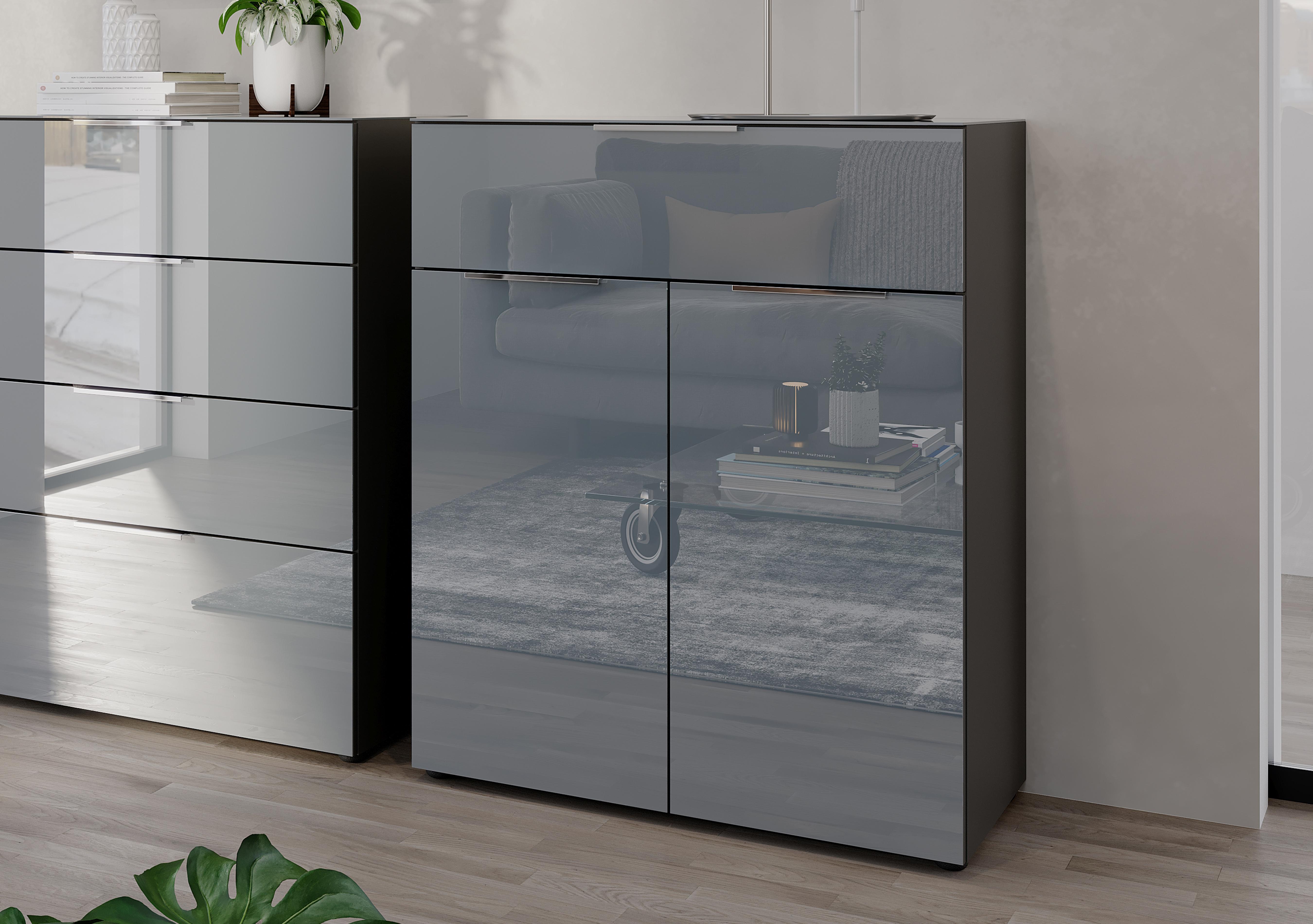 Clio 2 Door 1 Drawer Chest in  on Furniture Village